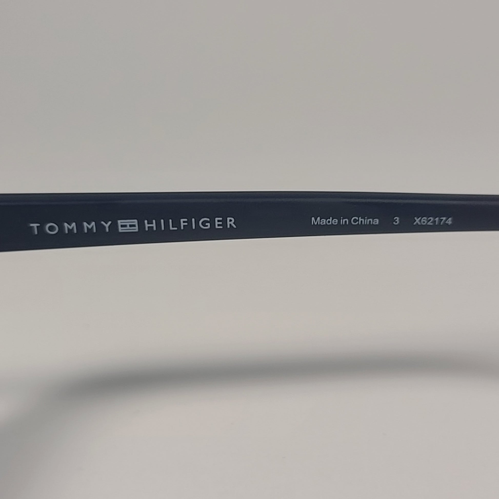 Tommy Hilfiger MP OM677 Rectangular Sunglasses Two Tone Navy Blue Red Gray Lens - Sunglasses