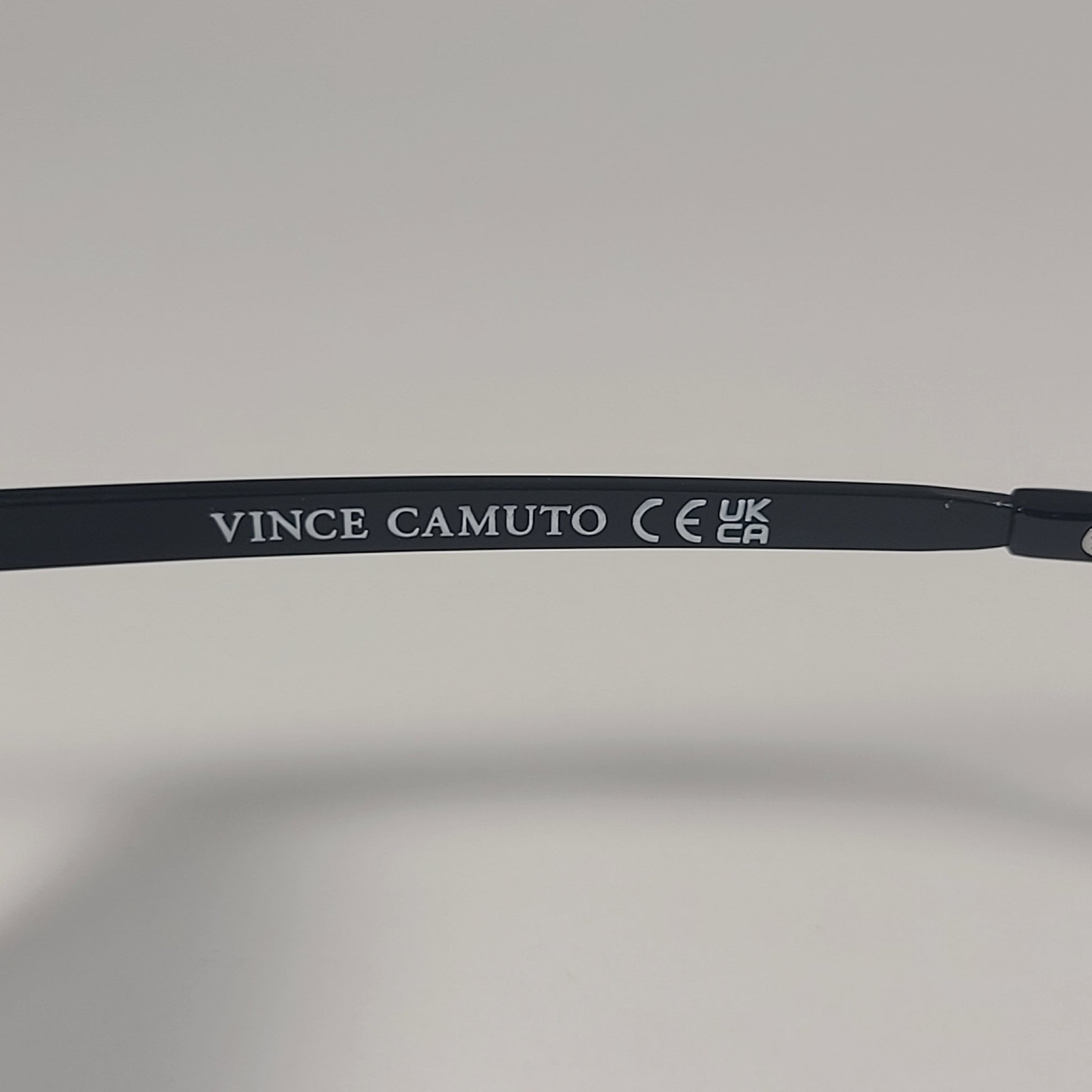 Vince Camuto VM702 OX Shield Navigator Sunglasses Black Frame Gray Tinted Lens - Sunglasses