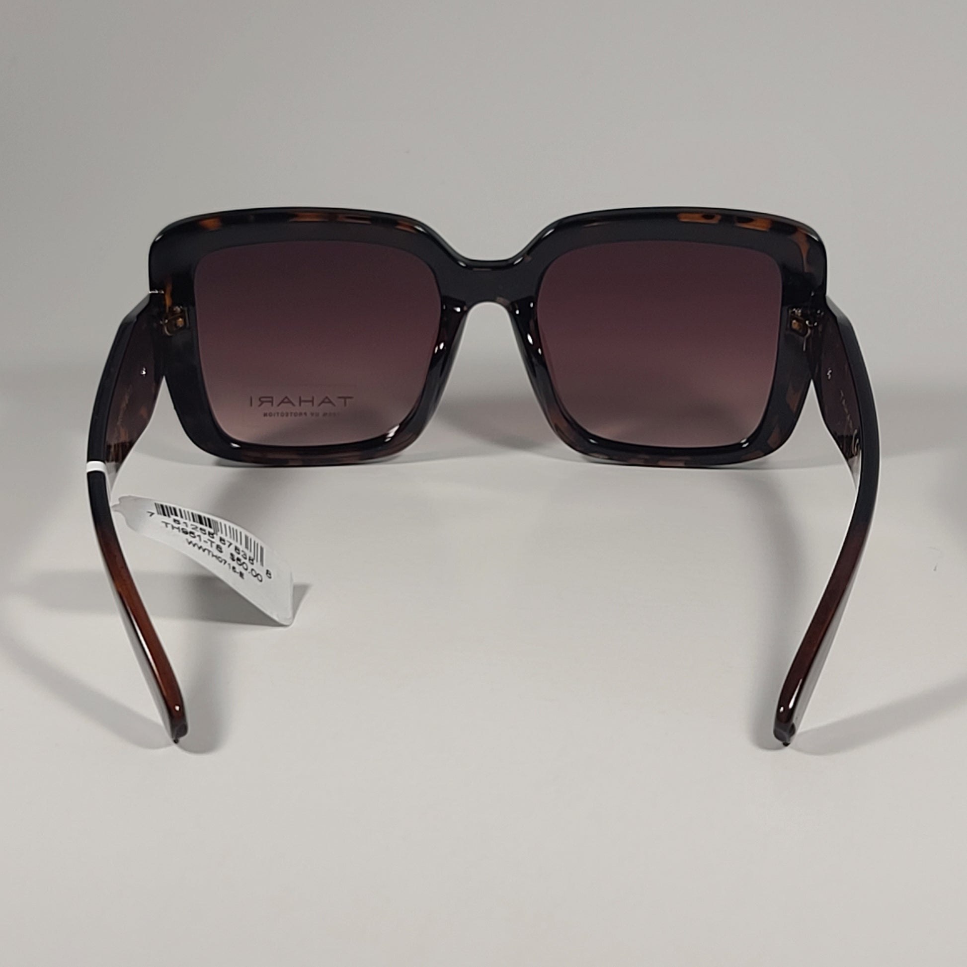 Tahari TH951 TS Oversize Square Sunglasses Brown Tortoise Frame Gradient Lens - Sunglasses
