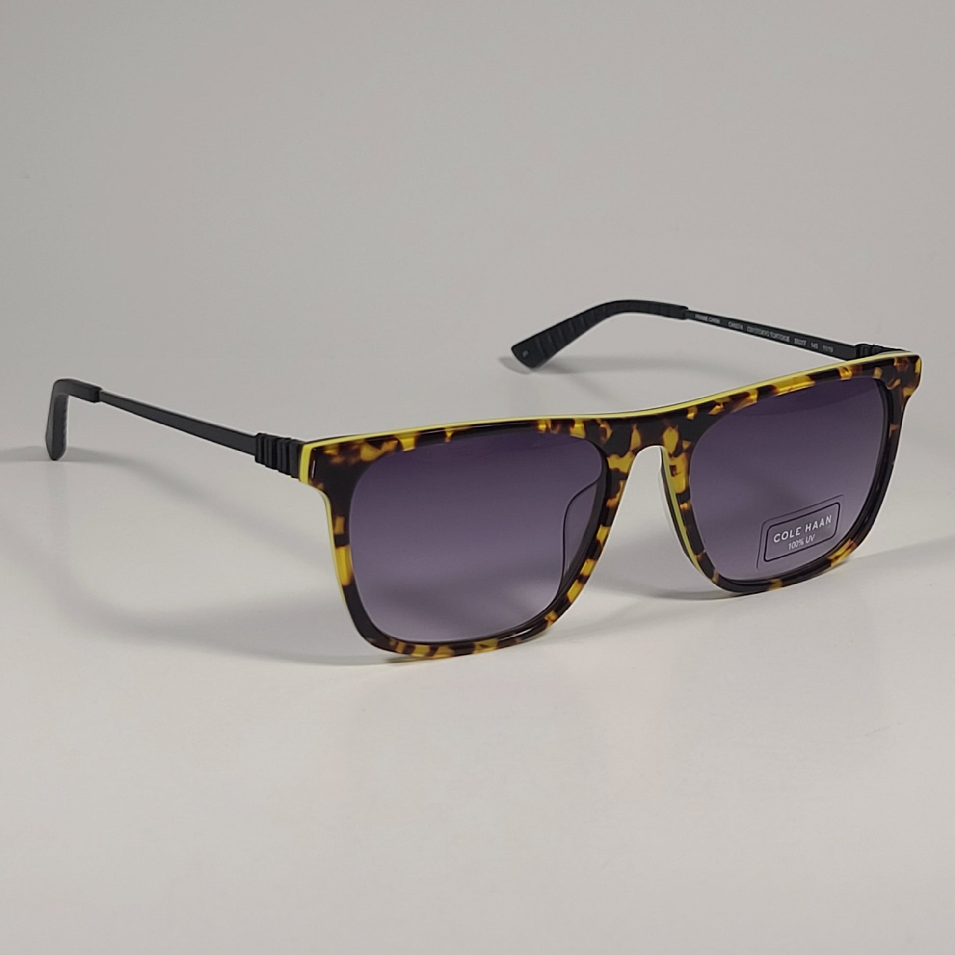 Cole Haan CH6074 281 Grand.ØS Rectangle Sunglasses Tokyo Tortoise Smoke Gradient Lens - Sunglasses