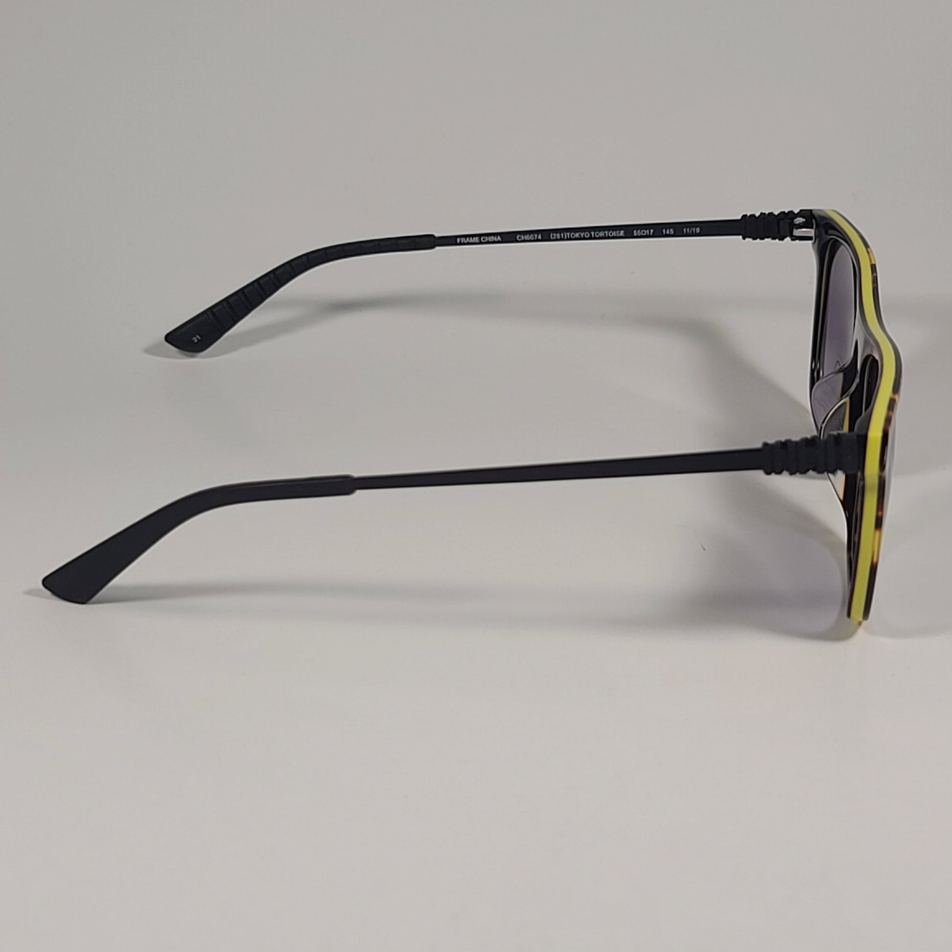 Cole Haan CH6074 281 Grand.ØS Rectangle Sunglasses Tokyo Tortoise Smoke Gradient Lens - Sunglasses