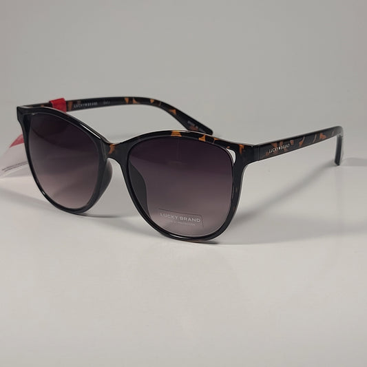 Lucky Brand Beacon Cat Eye Sunglasses Brown Tortoise / D. Gunmetal Gradient Lens - Sunglasses