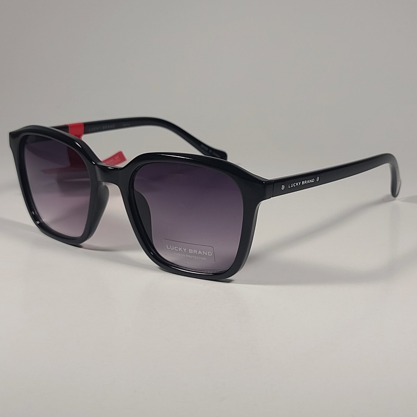 Lucky Brand SLBD126 Designer Sunglasses Black Frame Smoke Gradient Lens 54mm - Sunglasses