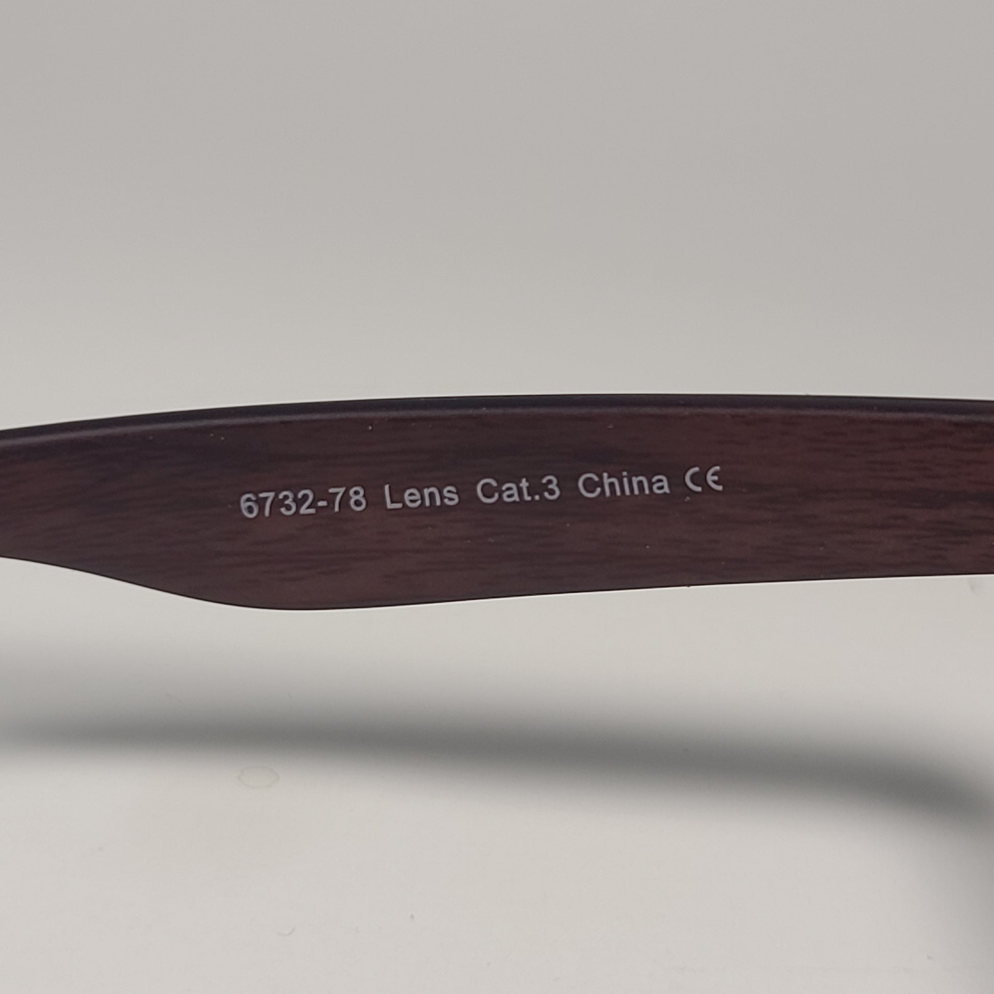 City Shades 6732-78 Square Sunglasses Matte Black & Wood Frame Smoke Gradient Lens - Sunglasses