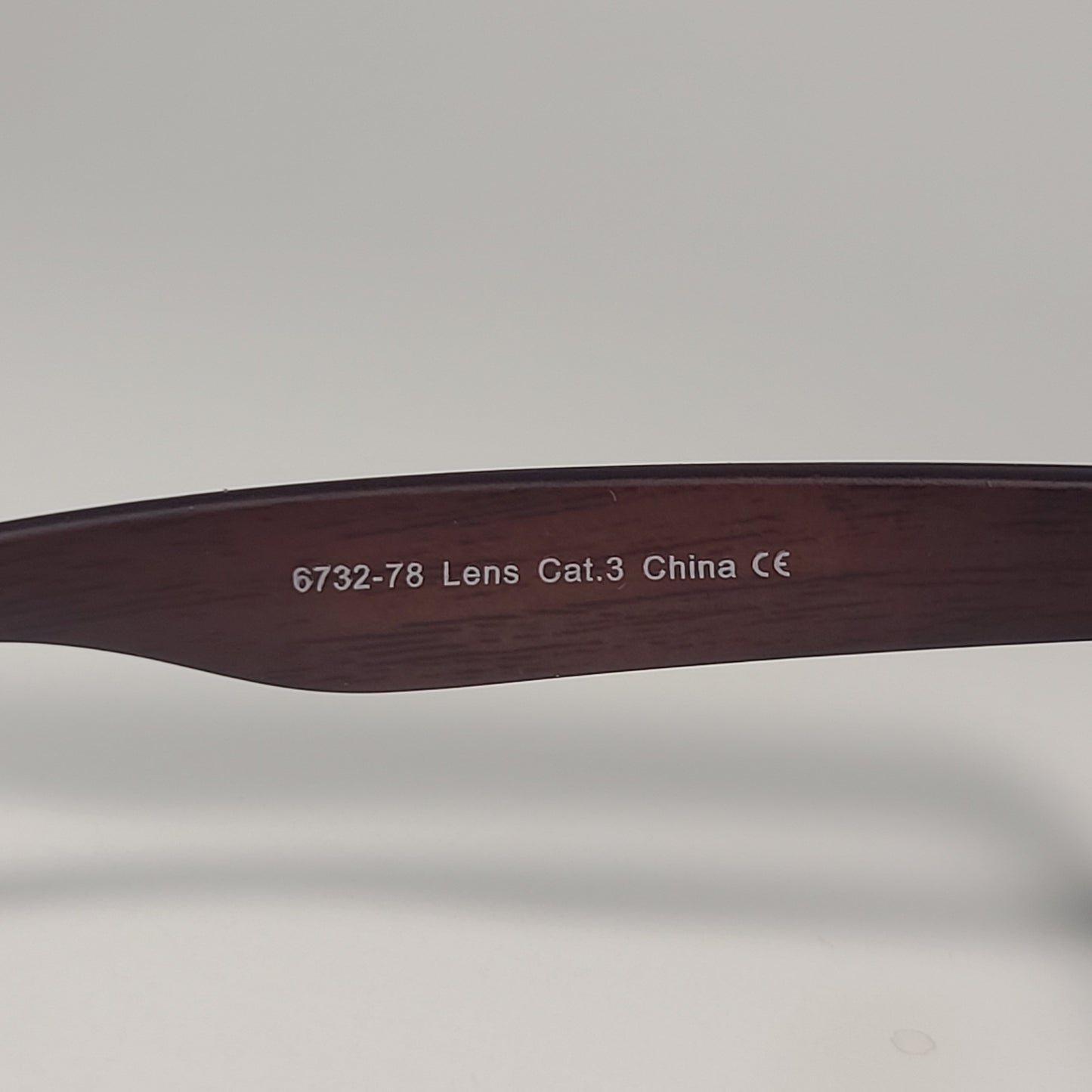 City Shades 6732-78 Square Sunglasses Matte Black Wood Frame Gray Tinted Lens - Sunglasses