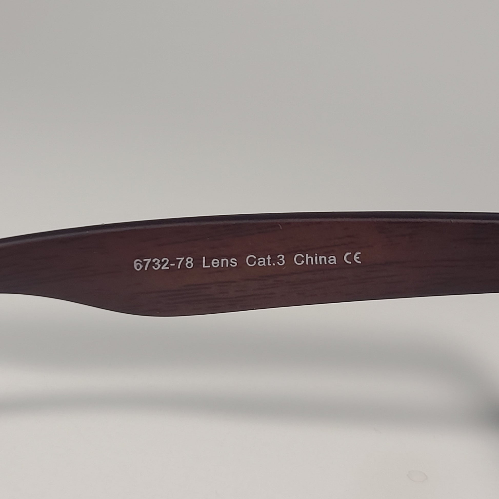 City Shades 6732-78 Square Sunglasses Matte Black Wood Frame Gray Tinted Lens - Sunglasses