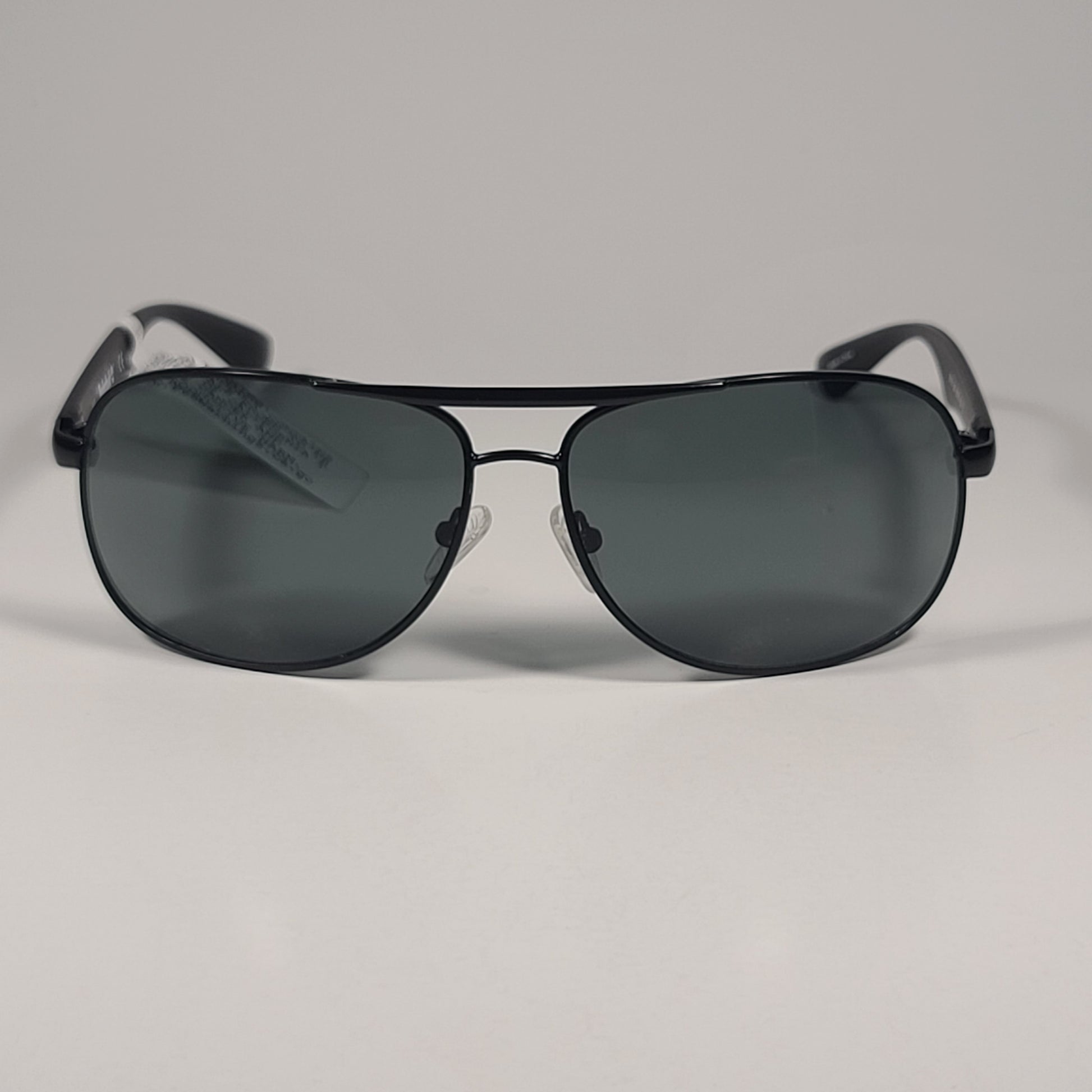 Timberland Aviator Sunglasses Matte Black Frame Green Lens TB7151 02N - Sunglasses
