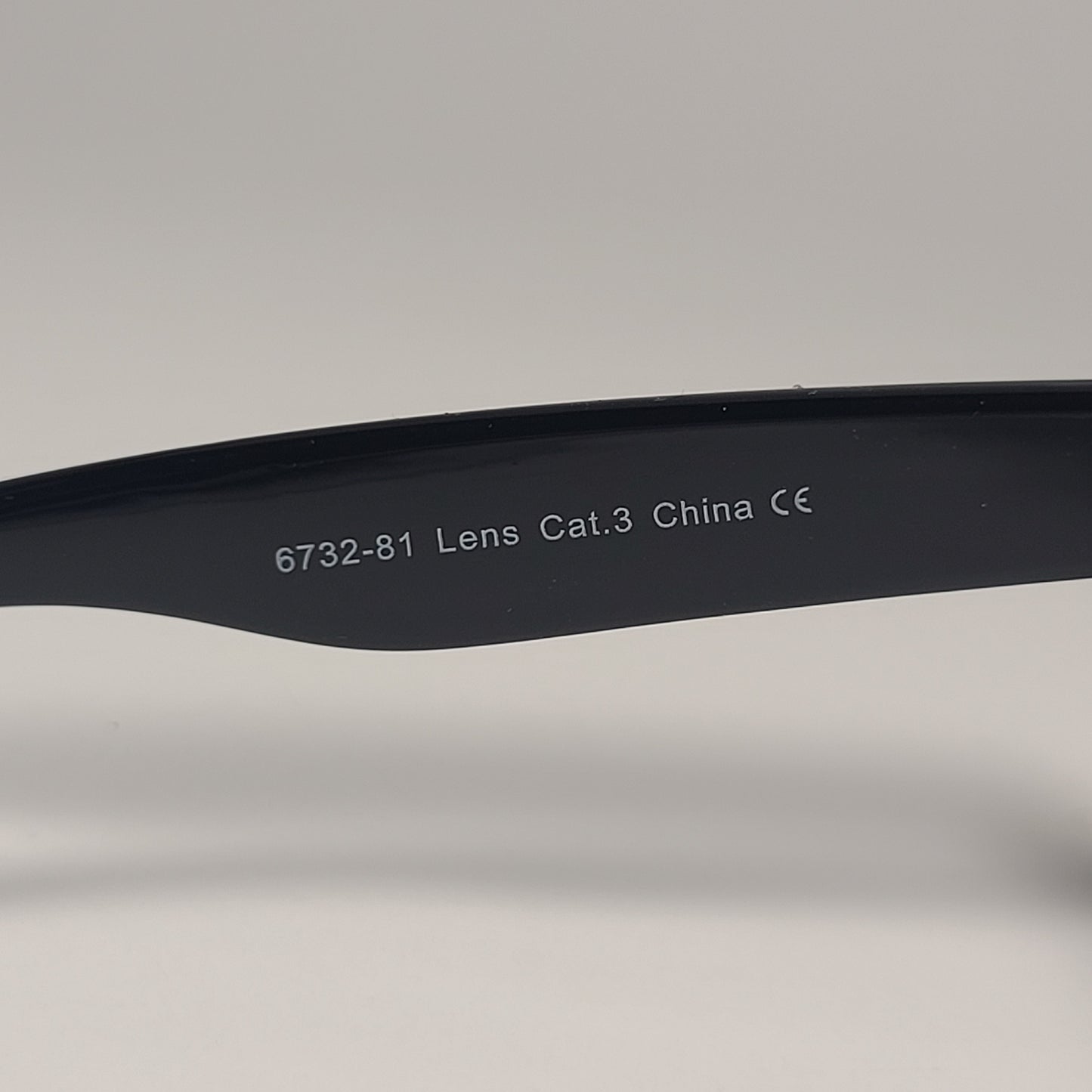 City Shades 6732-81 Square Sunglasses Shiny Black Frame Gray Tinted Lens - Sunglasses