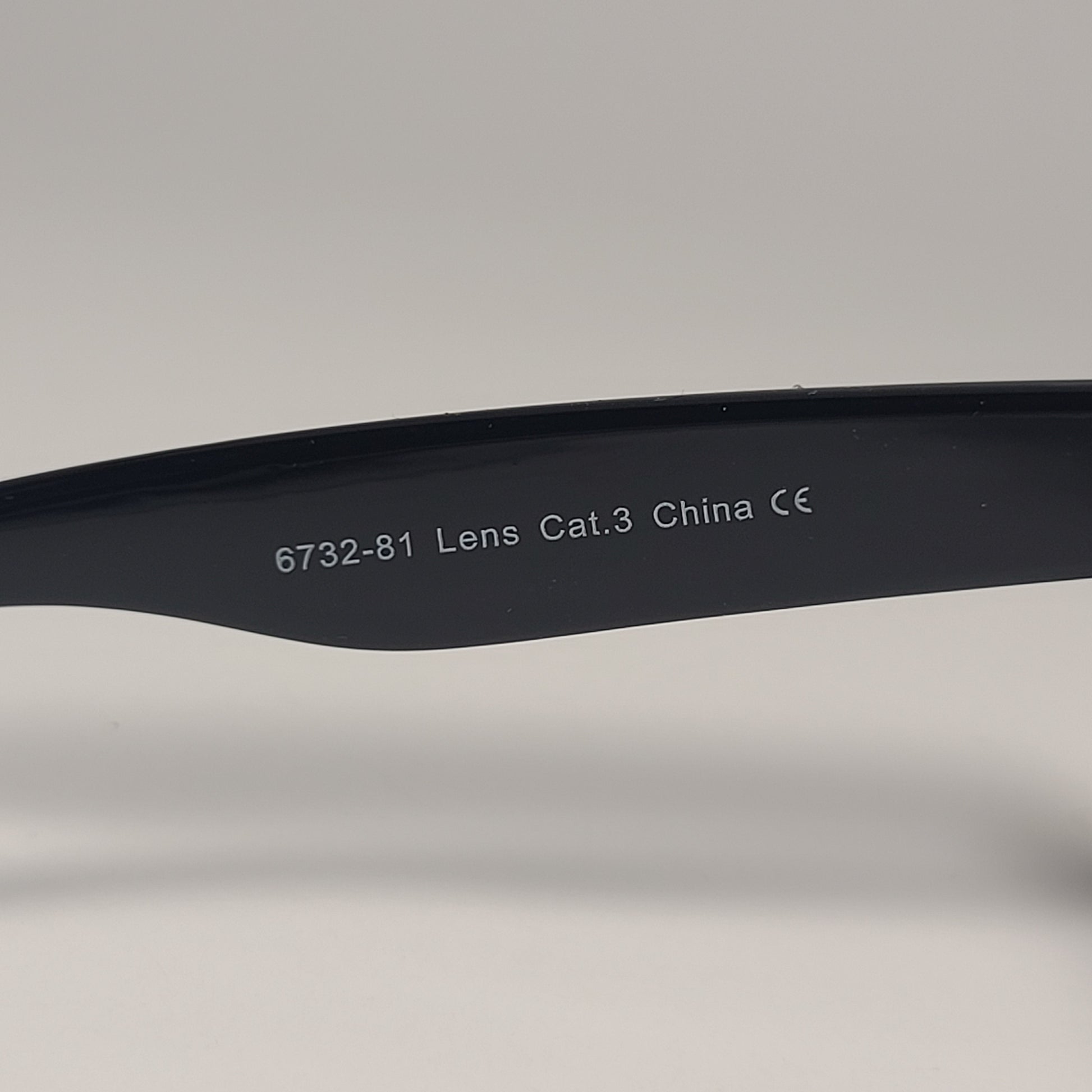 City Shades 6732-81 Square Sunglasses Shiny Black Frame Gray Tinted Lens - Sunglasses