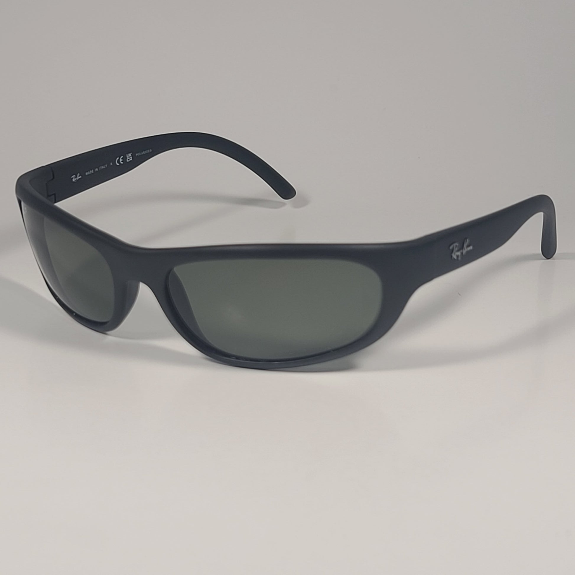 Ray-Ban Predator Polarized Sunglasses Matte Black Green Lens RB4033 601-S/48 - Sunglasses