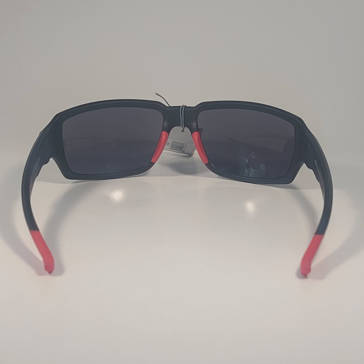 City Shades 6258 Sport Wrap Sunglasses Matte Black & Red Frame Gray Tinted Lens - Sunglasses
