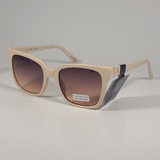 Tommy Hilfiger WP OL658 Cat Eye Sunglasses Beige Frame Brown Lens 54mm - Sunglasses
