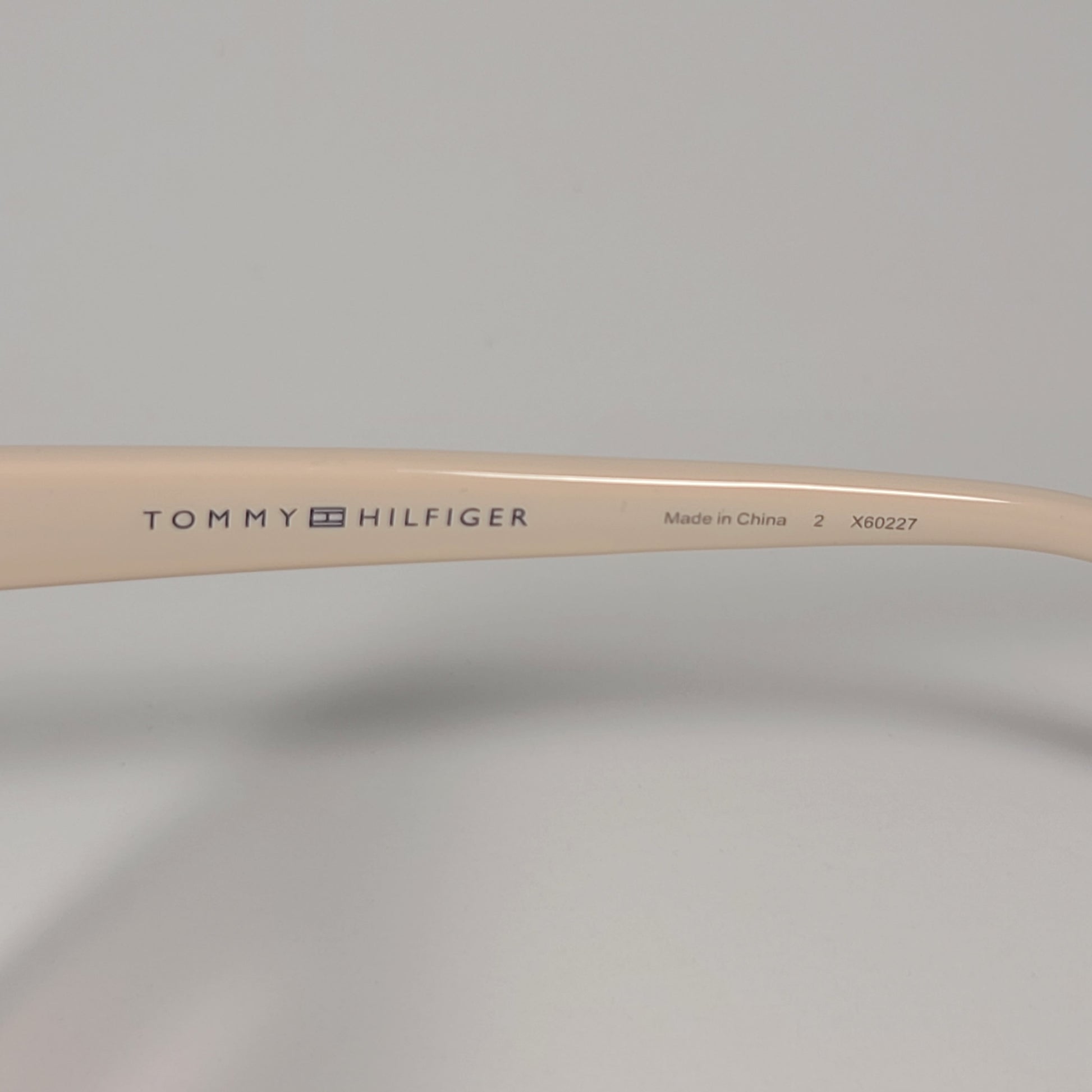 Tommy Hilfiger WP OL658 Cat Eye Sunglasses Beige Frame Brown Lens 54mm - Sunglasses