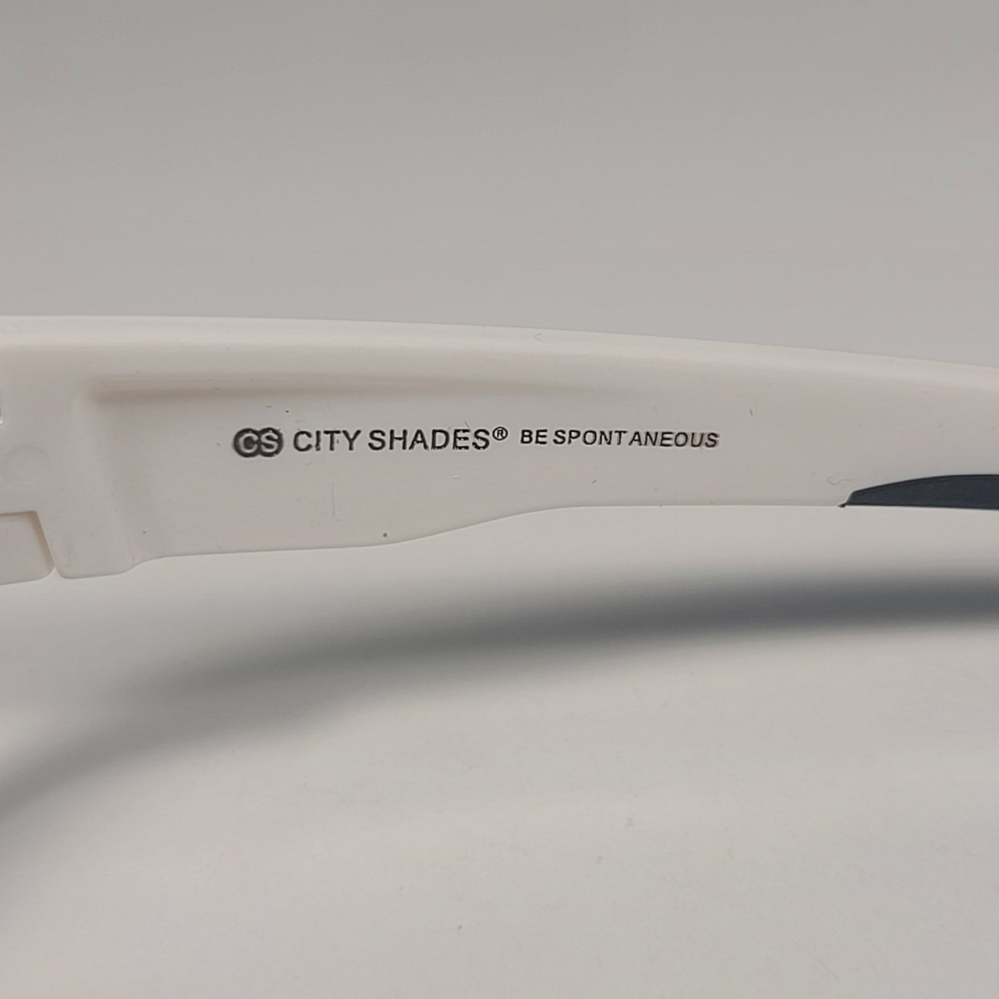City Shades 6258 Sport Wrap Sunglasses White Frame Gray Tinted Lens - Sunglasses