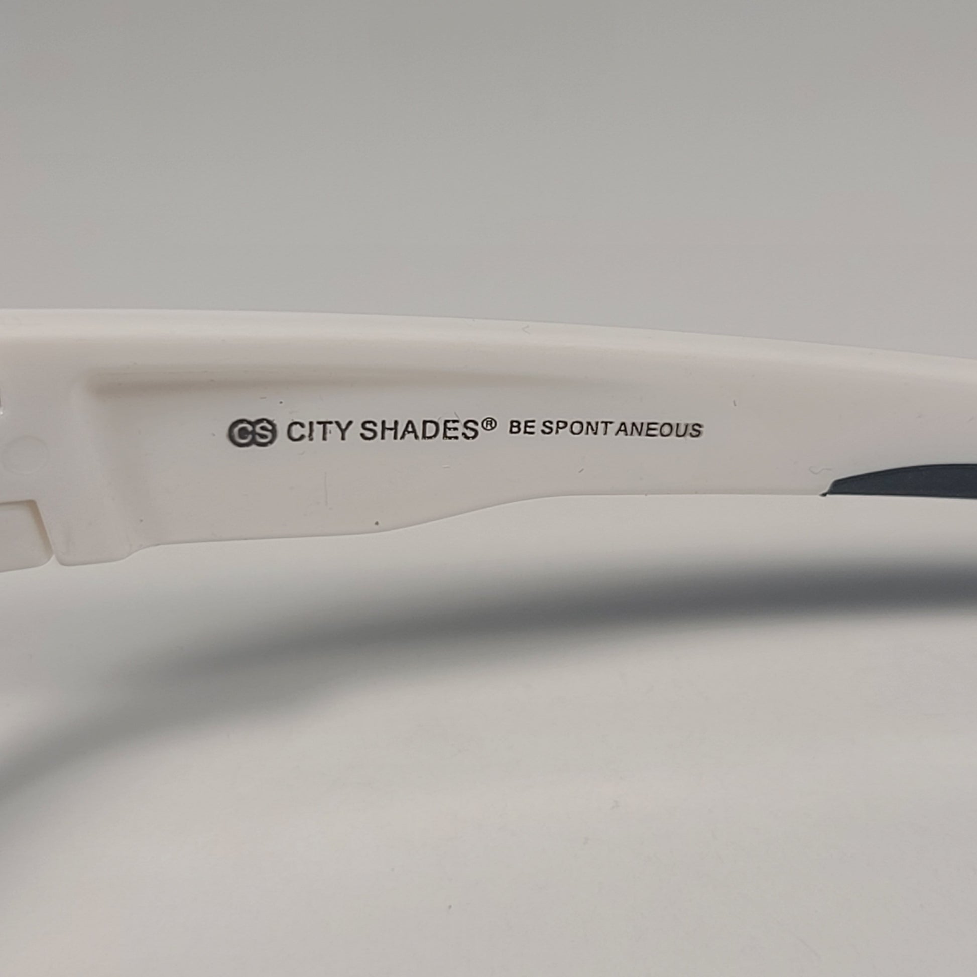 City Shades 6258 Sport Wrap Sunglasses White Frame Gray Tinted Lens - Sunglasses