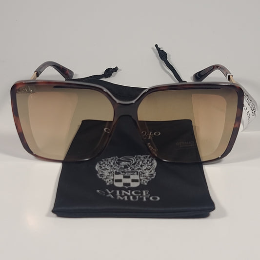 Vince Camuto Butterfly Sunglasses Gold Tortoise Frame Gold Mirror Lens VC1224 TS - Sunglasses