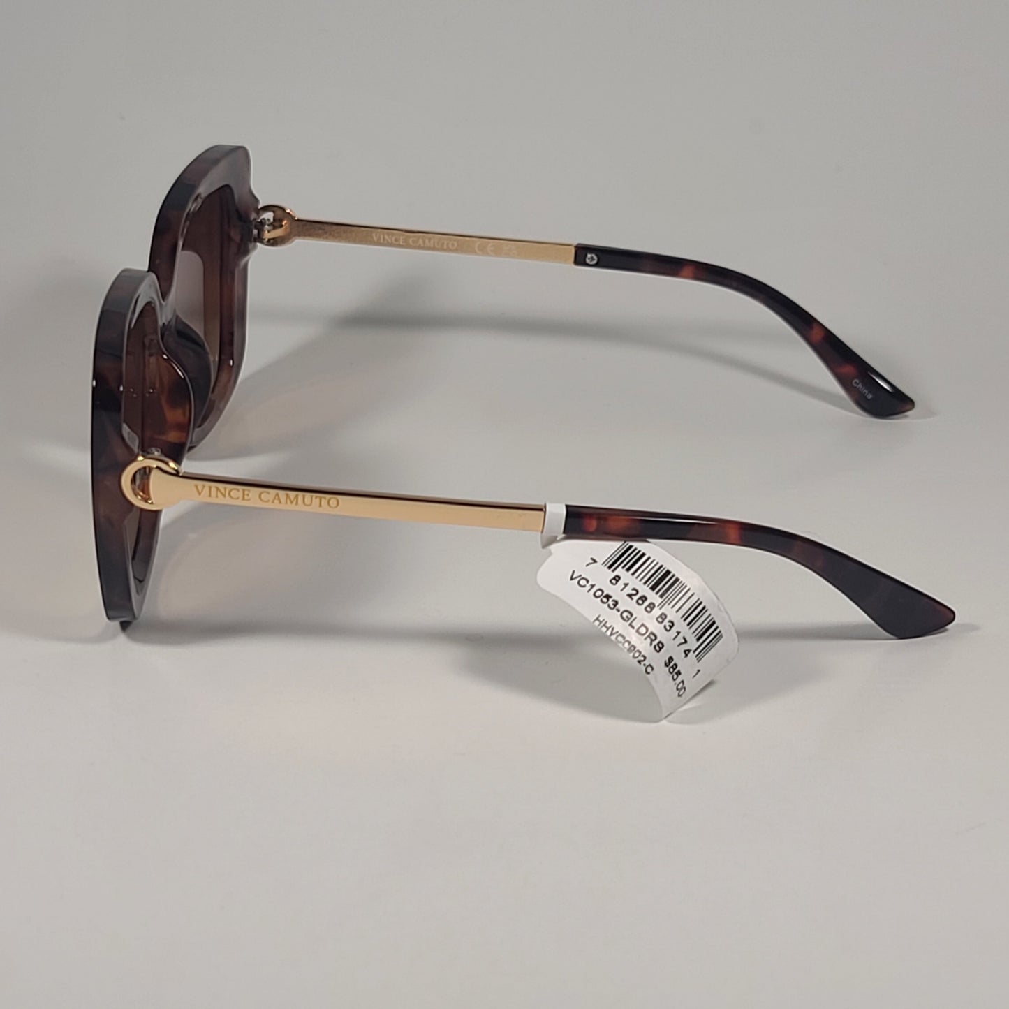 Vince Camuto Butterfly Sunglasses Gold Tortoise Frame Gold Mirror Lens VC1224 TS - Sunglasses