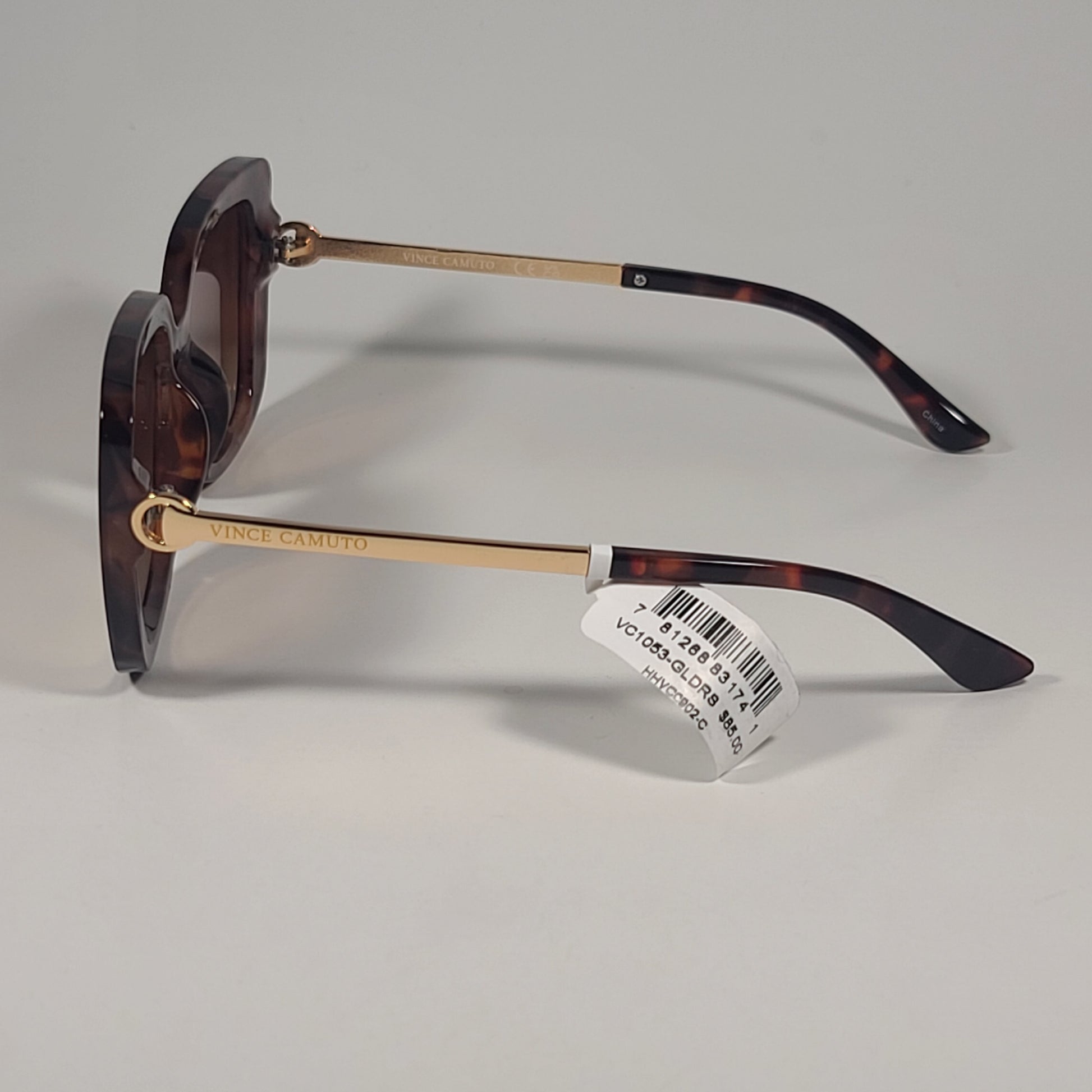Vince Camuto Butterfly Sunglasses Gold Tortoise Frame Gold Mirror Lens VC1224 TS - Sunglasses