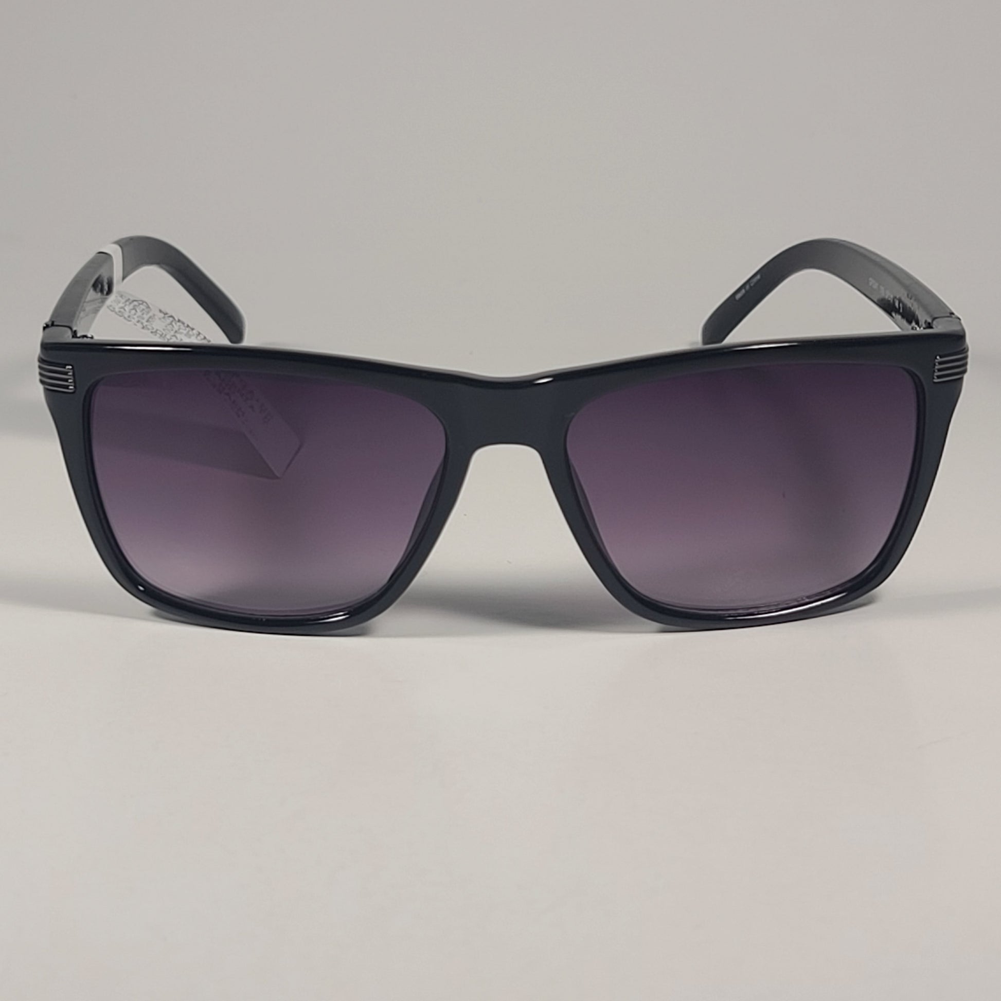 Guess GF0241 01B Square Sunglasses Black Frame Smoke Gradient Lens 57mm - Sunglasses