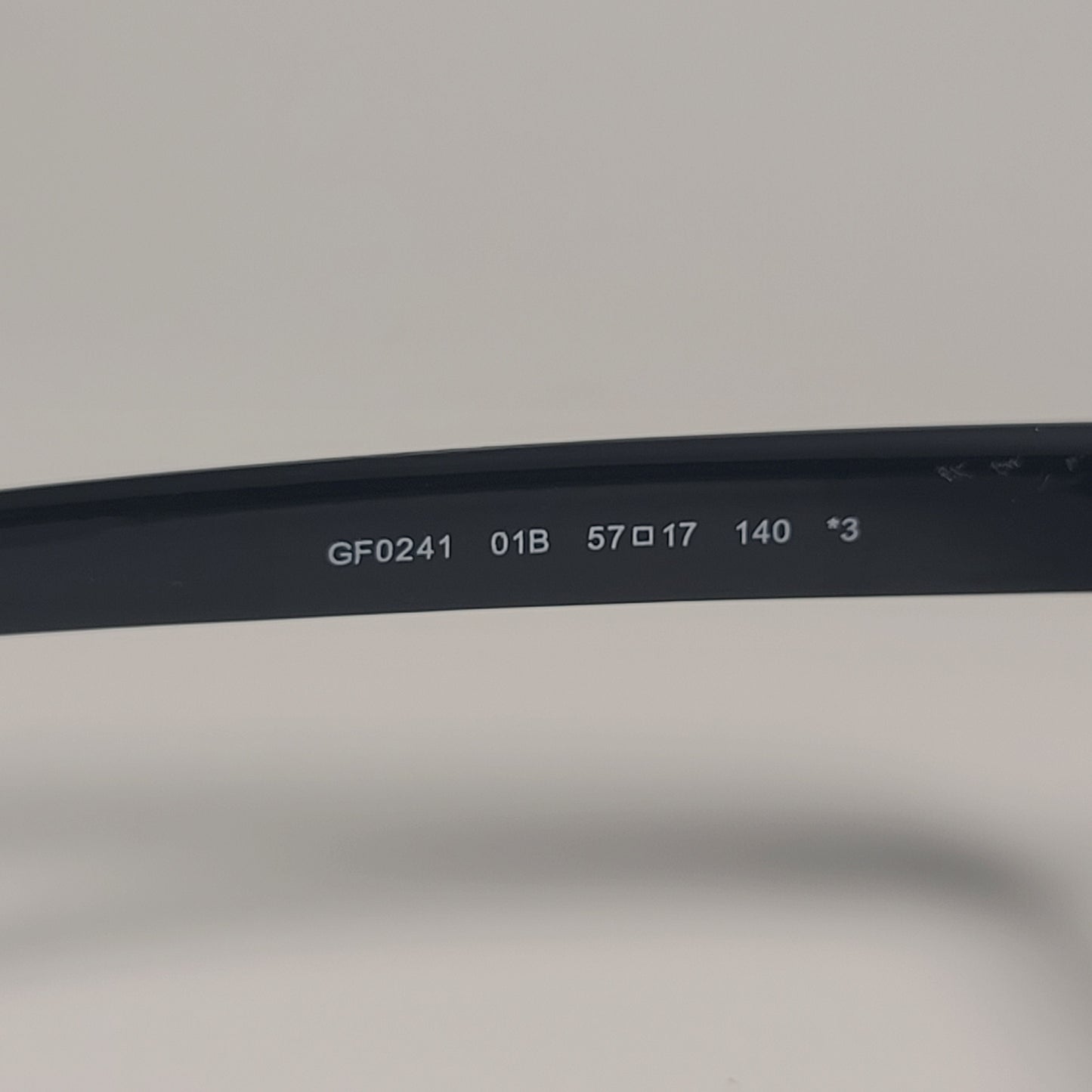 Guess GF0241 01B Square Sunglasses Black Frame Smoke Gradient Lens 57mm - Sunglasses