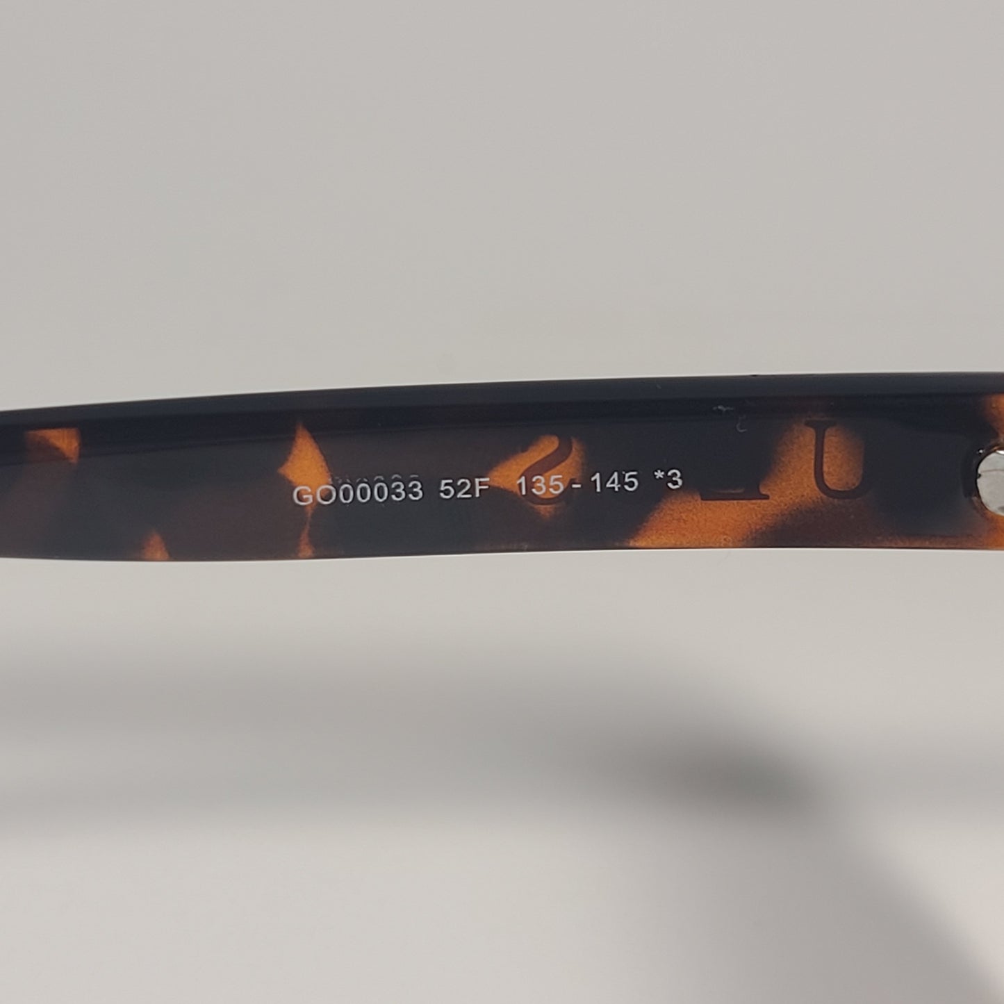 Guess GO00033 52F Shield Sunglasses Brown Tortoise Gold Frame Brown Gradient Lens - Sunglasses