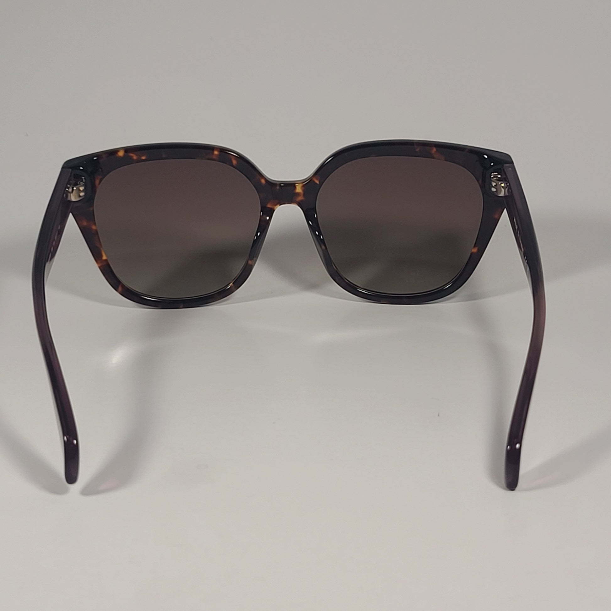 RAG & BONE RNB1073/S 086 HA Square Sunglasses Havana Frame Brown Gradient Lens - Sunglasses