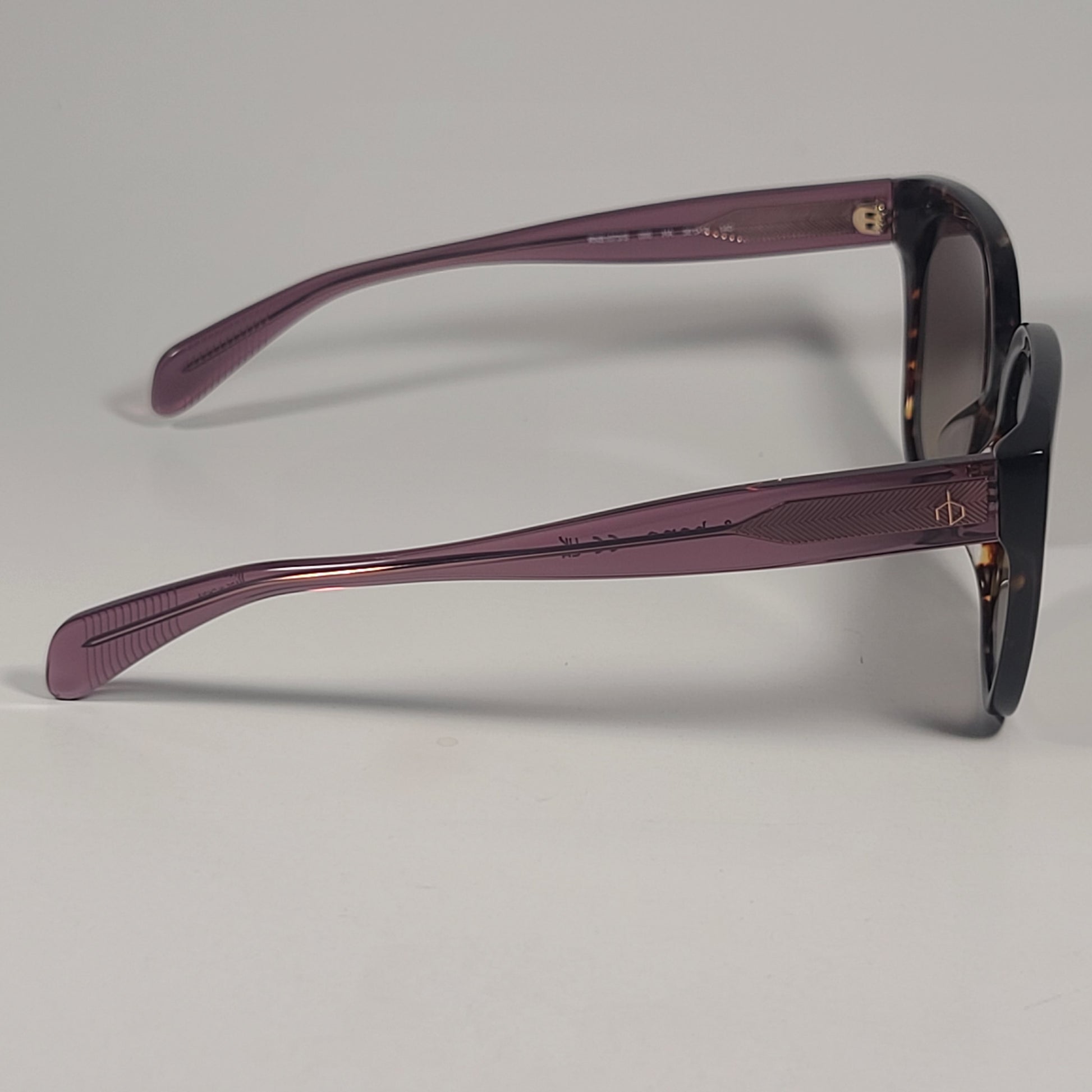 RAG & BONE RNB1073/S 086 HA Square Sunglasses Havana Frame Brown Gradient Lens - Sunglasses