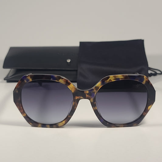 RAG & BONE RNB1078/S X8Q 9O Geometric Sunglasses Blue Havana Gray Gradient Lens - Sunglasses