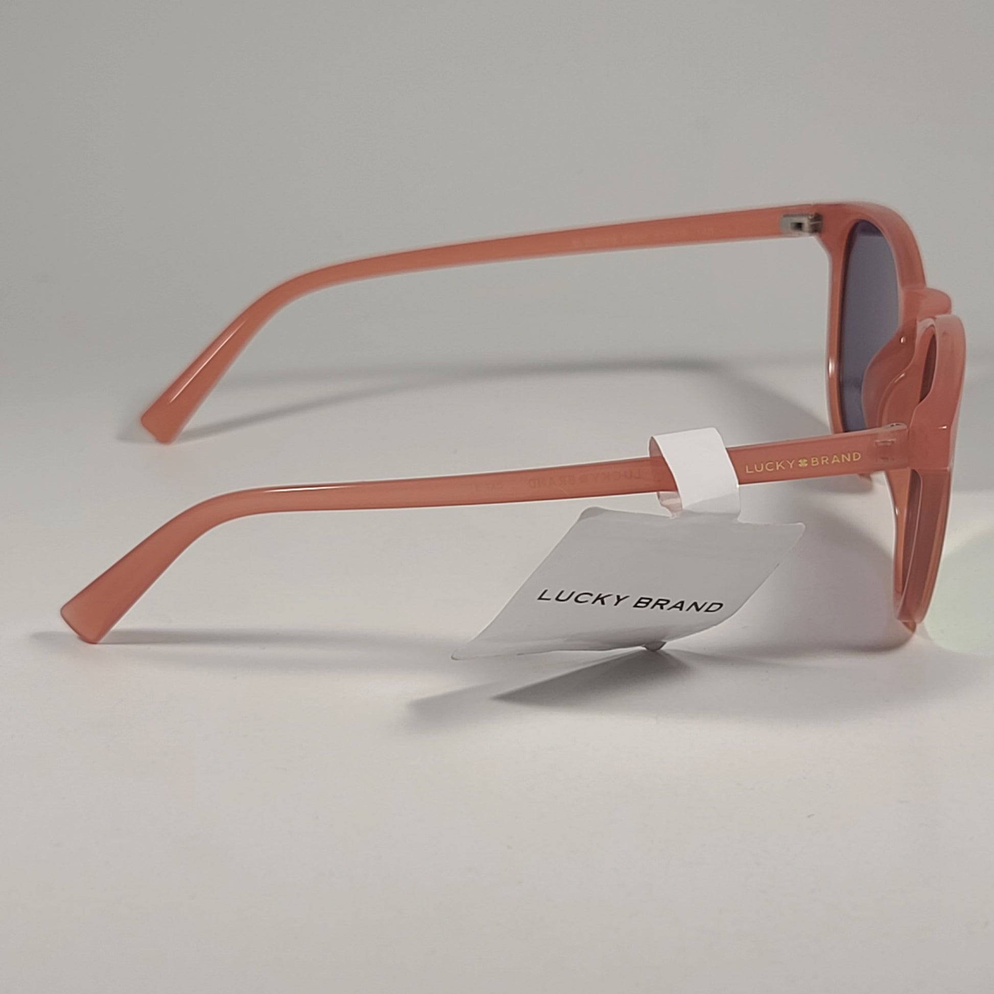 Lucky Brand SLBD118 PINK Round Sunglasses Pink Frame Pink Flash Mirror Lens - Sunglasses