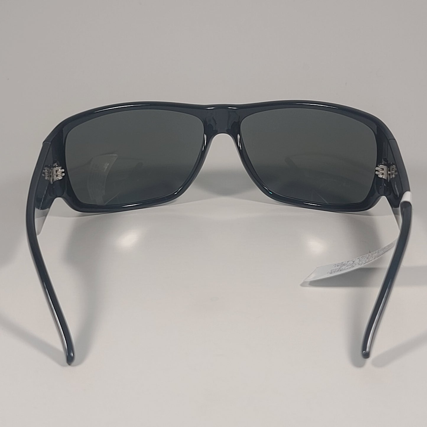 Timberland TB7292 01N Sport Wrap Sunglasses Shiny Black Frame Green Lens 62mm - Sunglasses