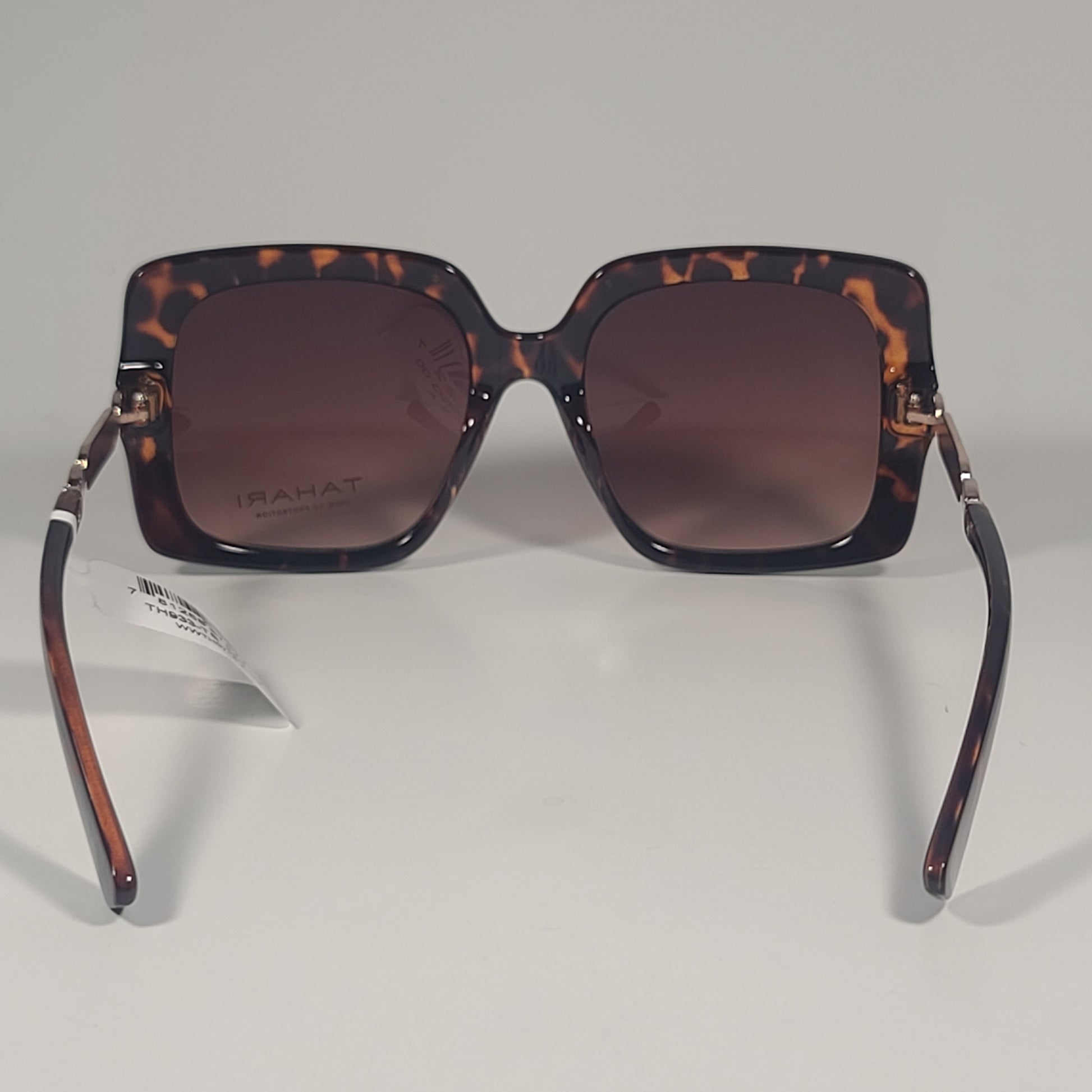Tahari TH933 TS Oversize Butterfly Sunglasses Gold Brown Tortoise Gradient Lens - Sunglasses