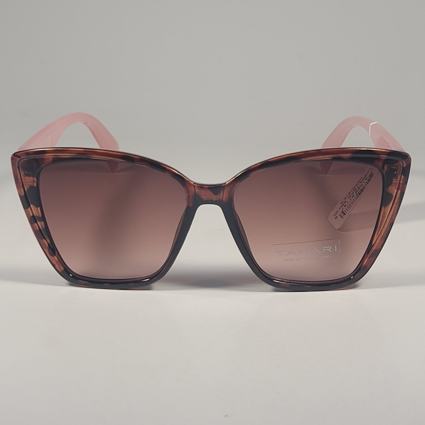 Tahari Cat Eye Sunglasses Two Tone Pink And Tortoise Brown Gradient TH934 TSPK - Sunglasses