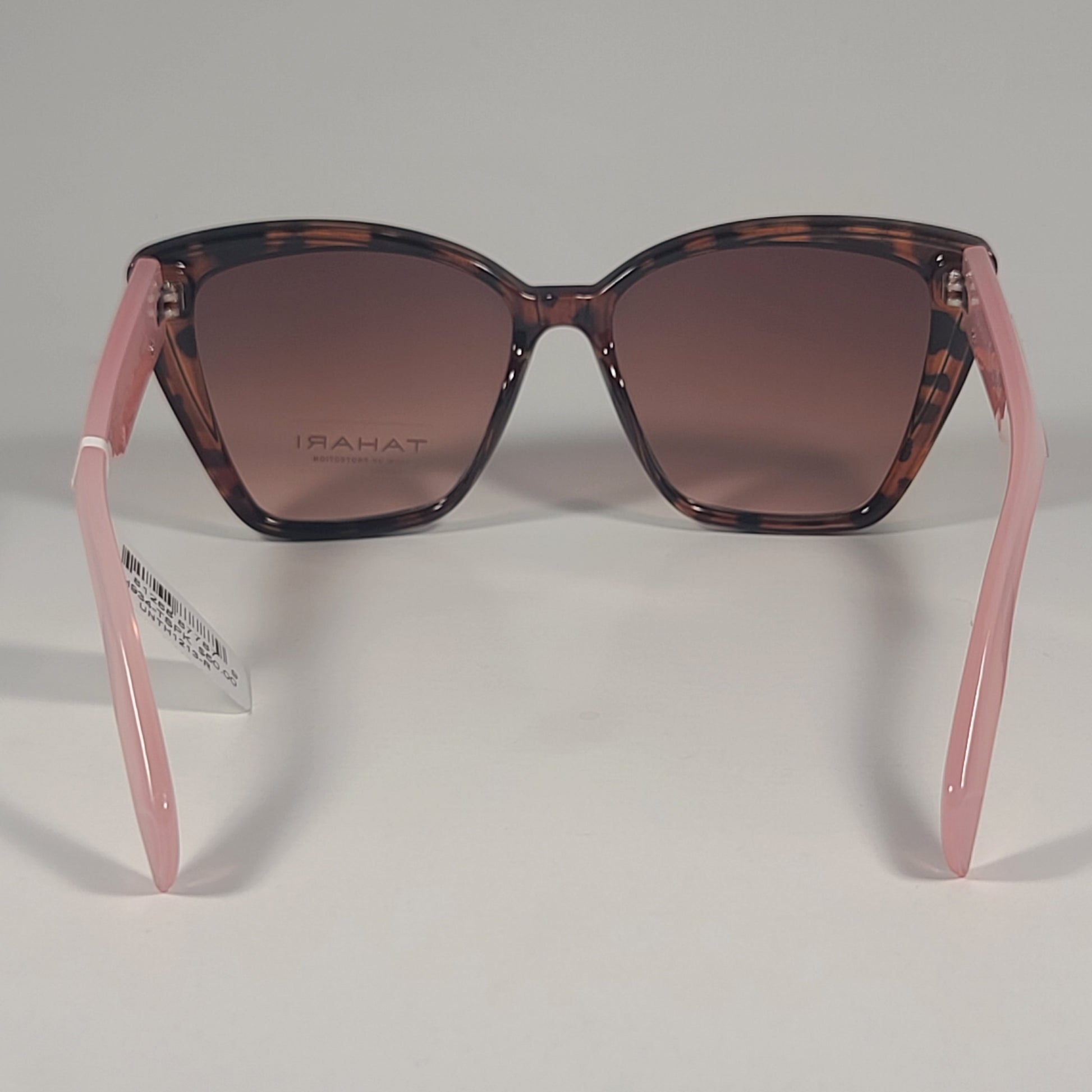 Tahari Cat Eye Sunglasses Two Tone Pink And Tortoise Brown Gradient TH934 TSPK - Sunglasses