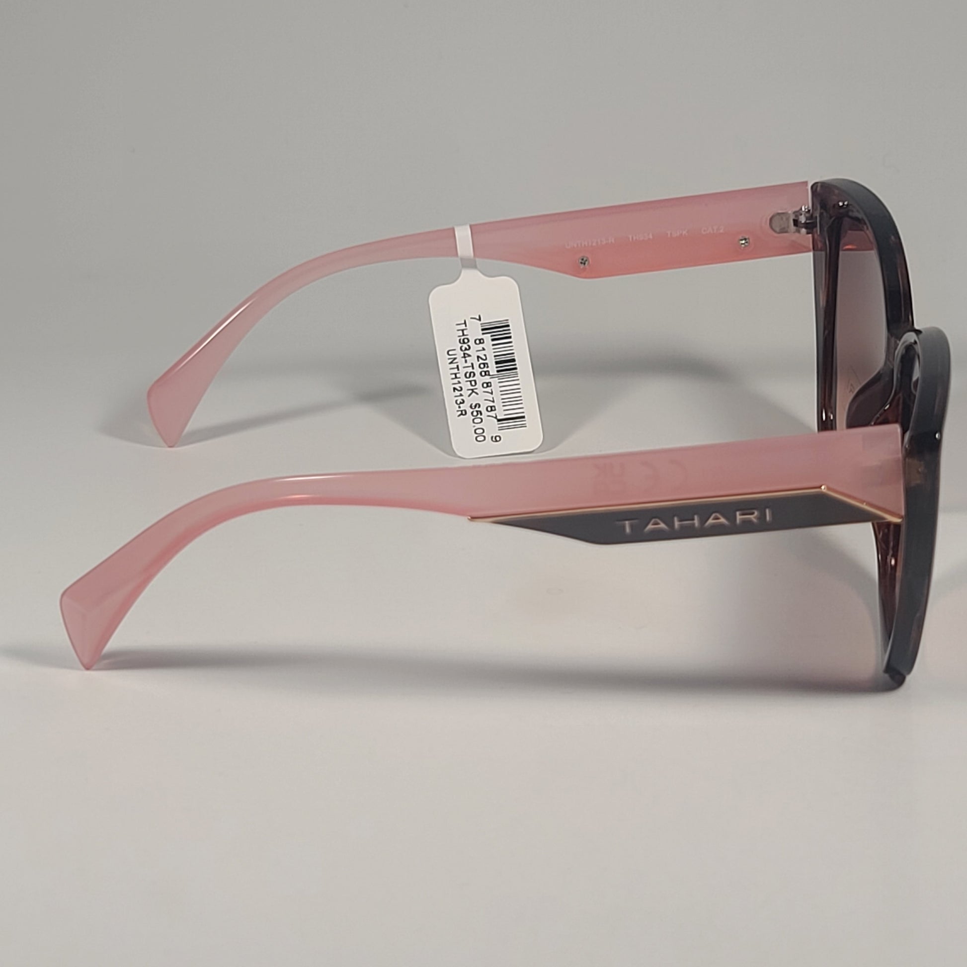 Tahari Cat Eye Sunglasses Two Tone Pink And Tortoise Brown Gradient TH934 TSPK - Sunglasses