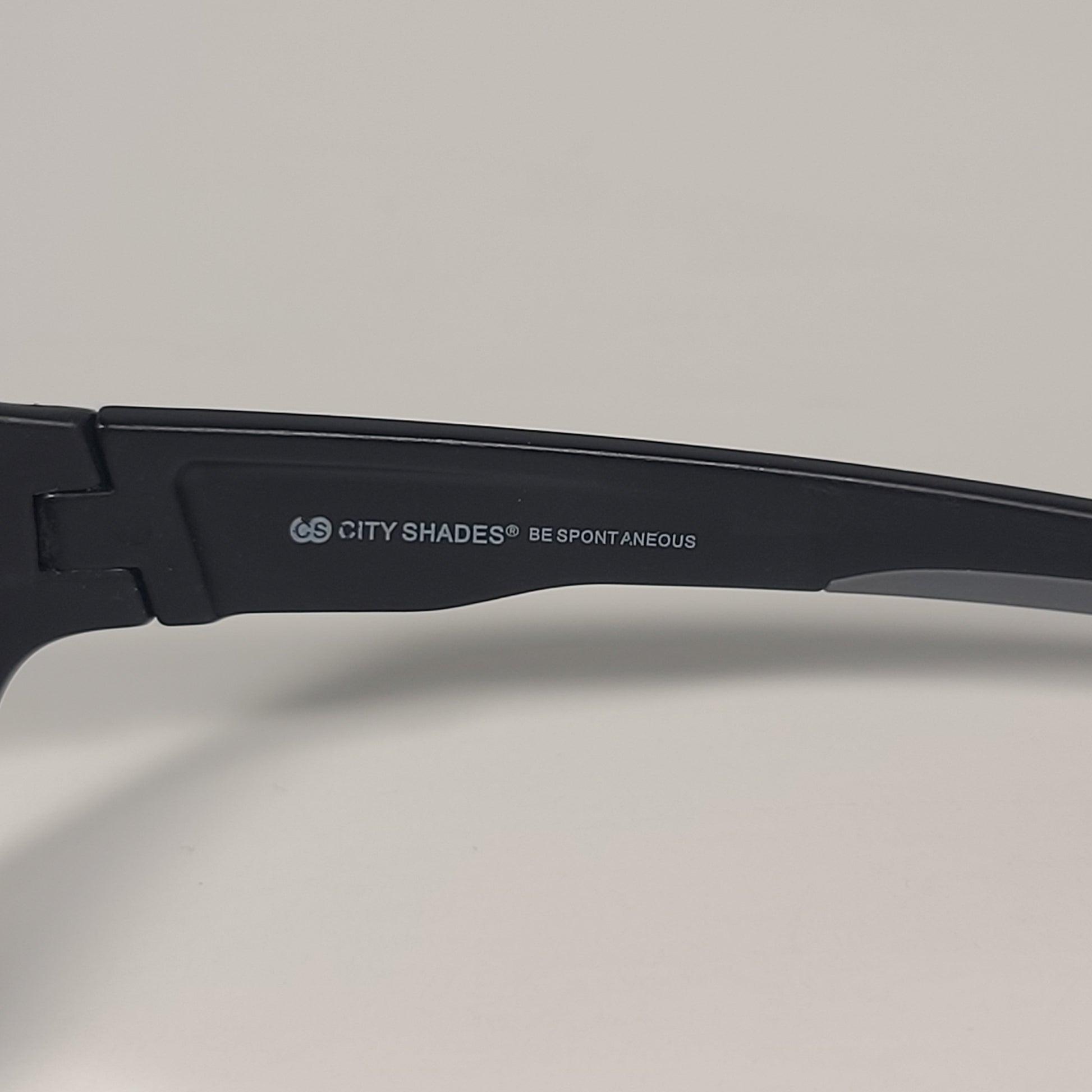 City Shades 6258 Sport Wrap Sunglasses Matte Black And Gray Frame Gray Tinted Lens - Sunglasses