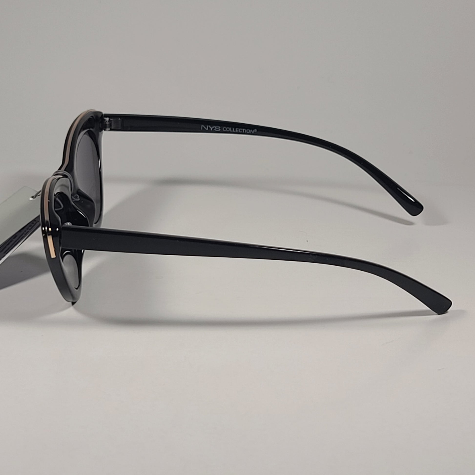 NYS 4753 Regent Place Cat Eye Sunglasses Black Frame / Gray Tinted Lens - Sunglasses
