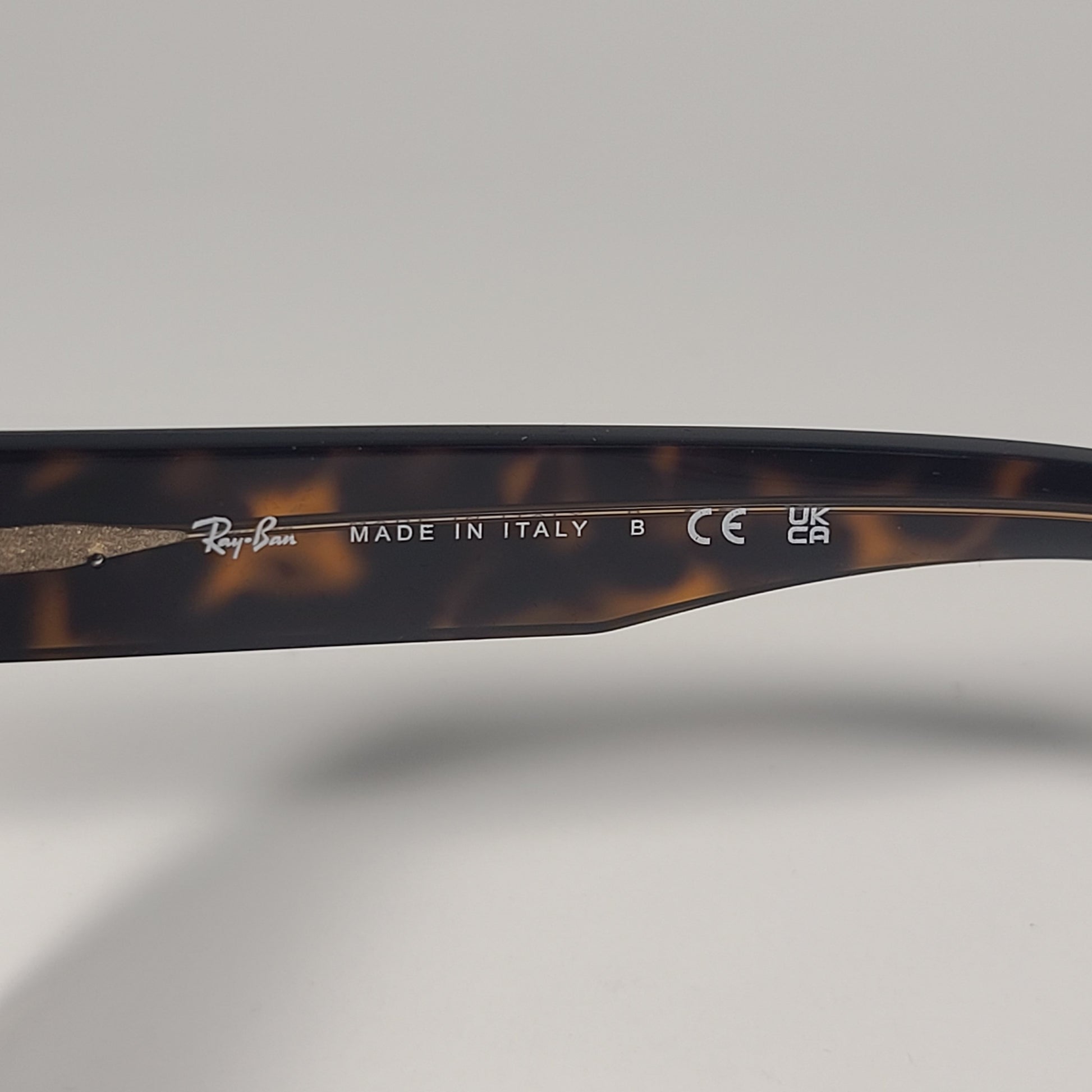 Ray-Ban RB2196 1292/B1 Blair Sunglasses Havana On Transparent Brow Dark Gray Lens - Sunglasses