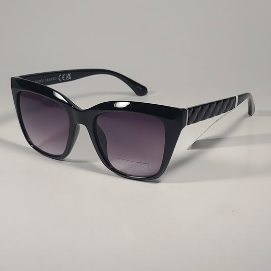 Vince Camuto VC1188 OX Cat Eye Sunglasses Shiny Black Frame Smoke Gradient Lens - Sunglasses