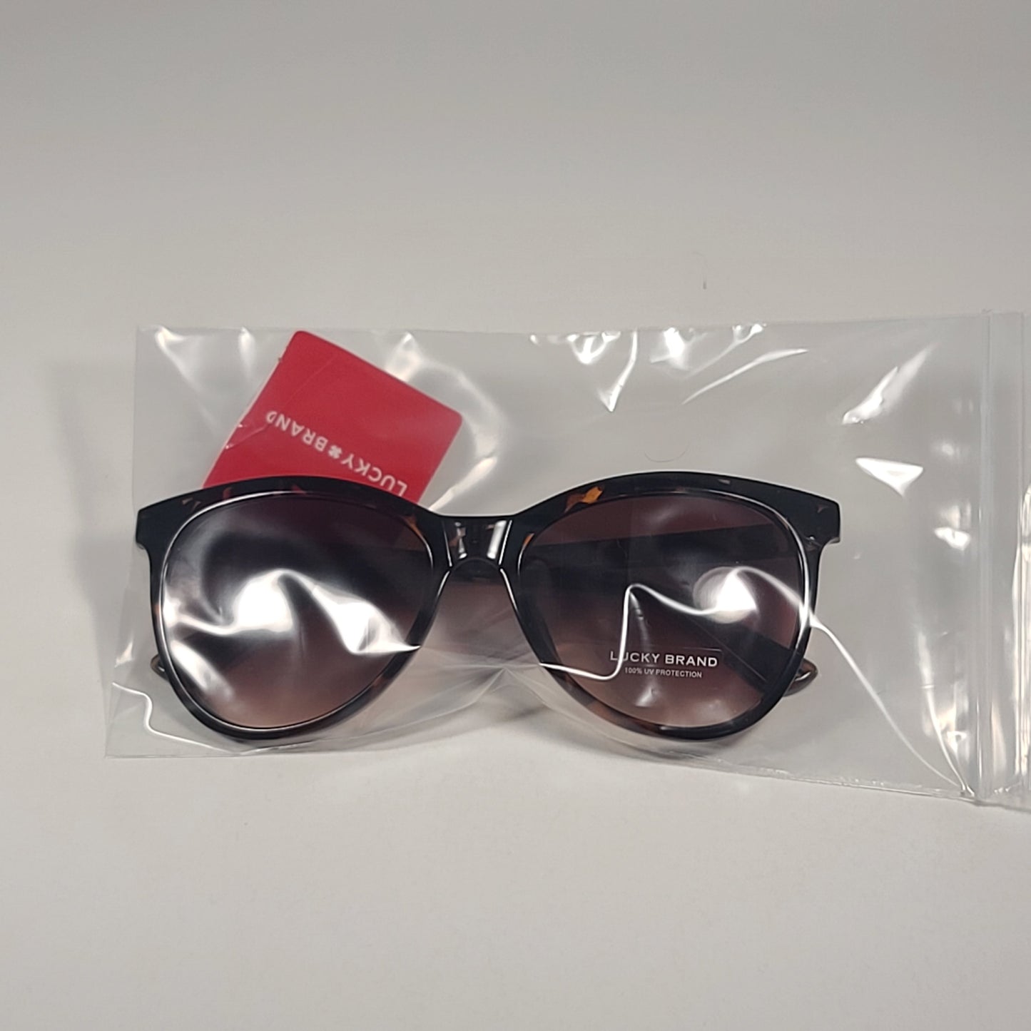 Lucky Brand Cardiff Soft Round Sunglasses Brown Tortoise Frame Brown Gradient 57mm - Sunglasses