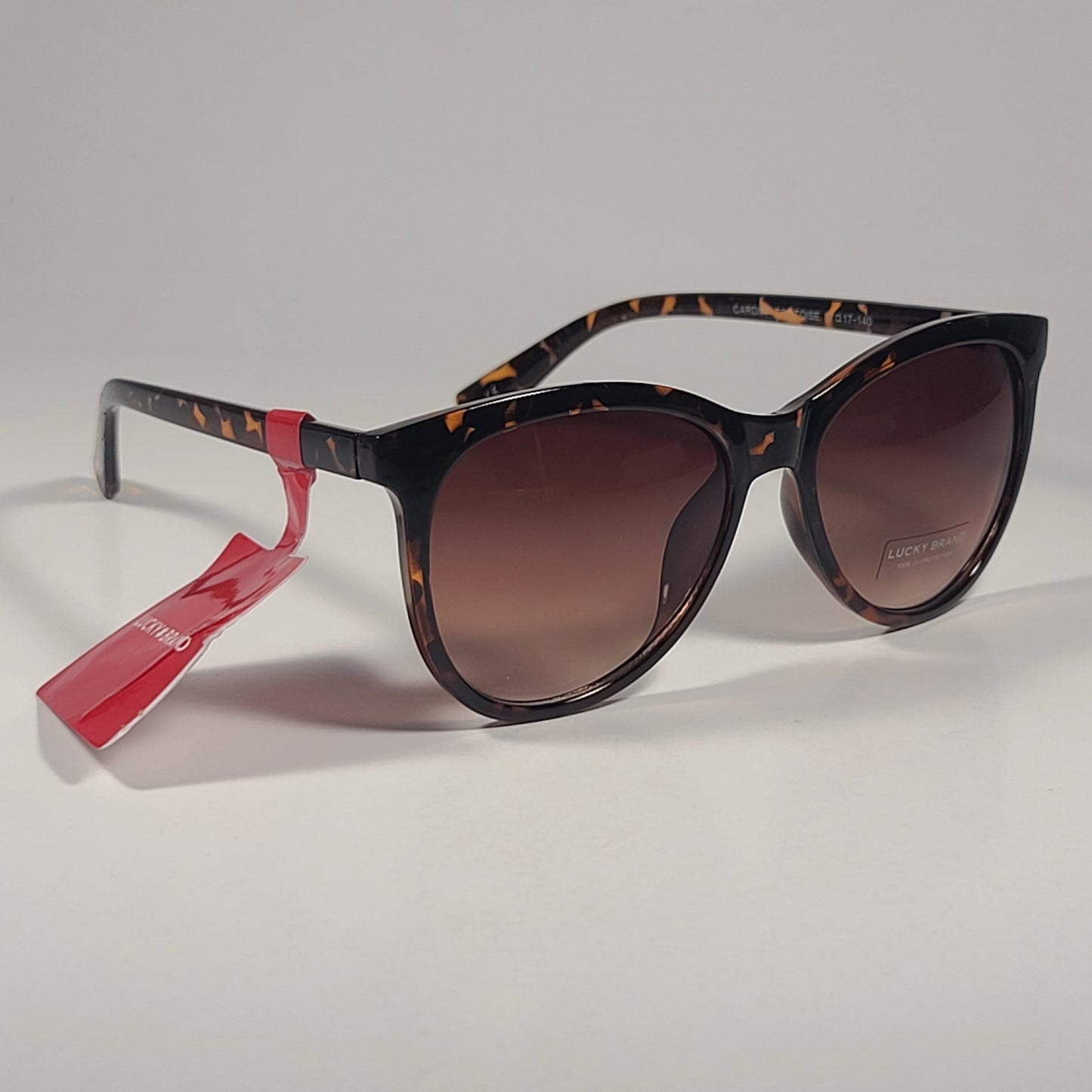 Lucky Brand Cardiff Soft Round Sunglasses Brown Tortoise Frame Brown Gradient 57mm - Sunglasses