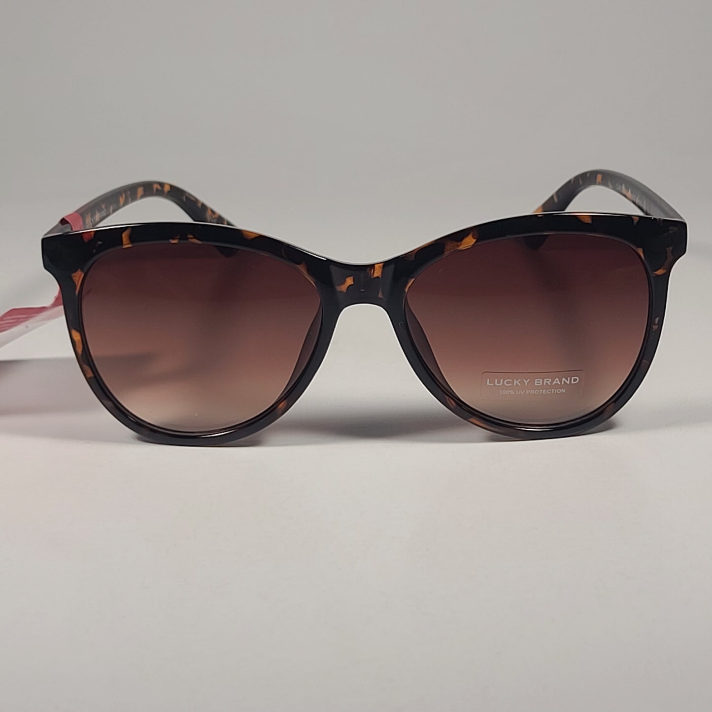 Lucky Brand Cardiff Soft Round Sunglasses Brown Tortoise Frame Brown Gradient 57mm - Sunglasses