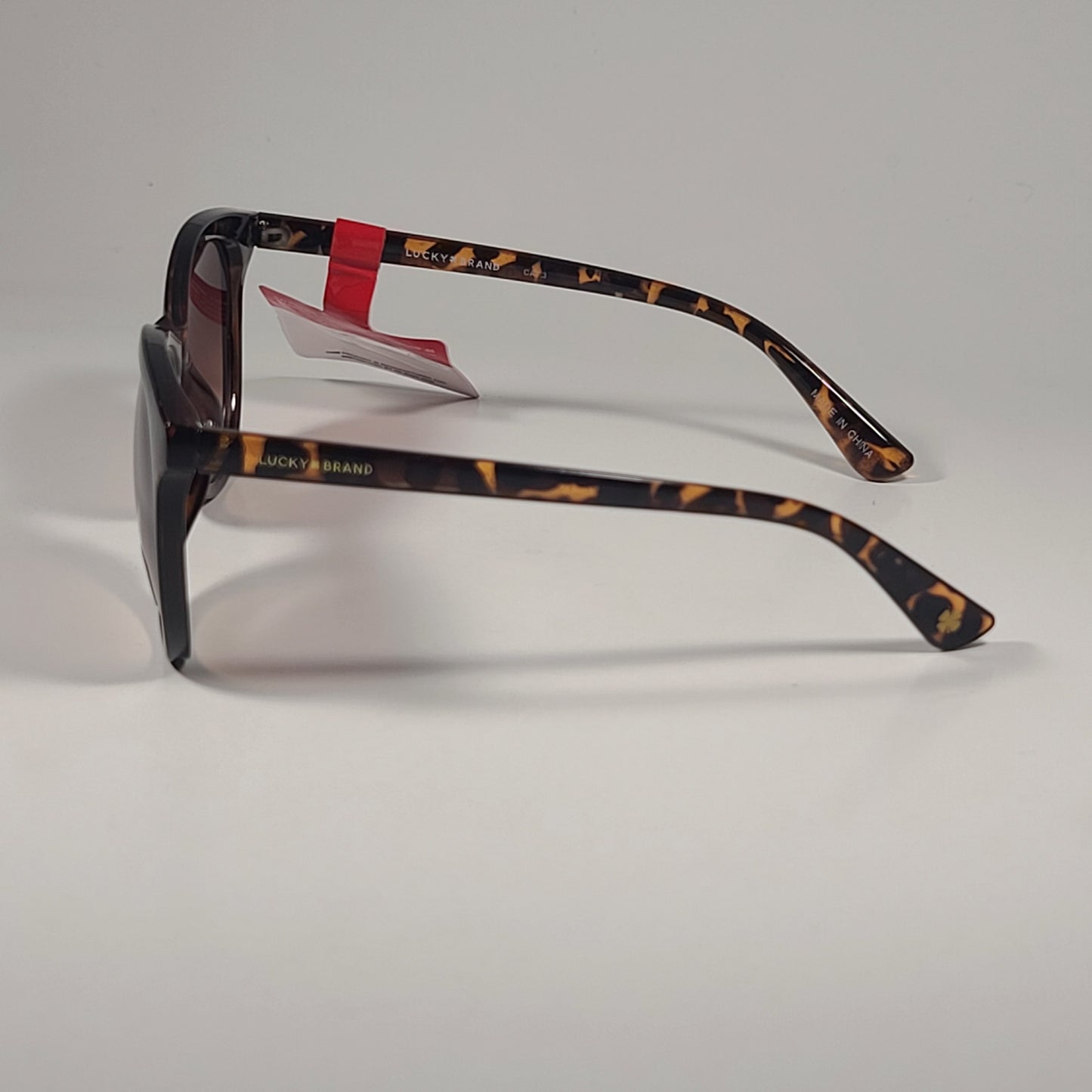 Lucky Brand Cardiff Soft Round Sunglasses Brown Tortoise Frame Brown Gradient 57mm - Sunglasses