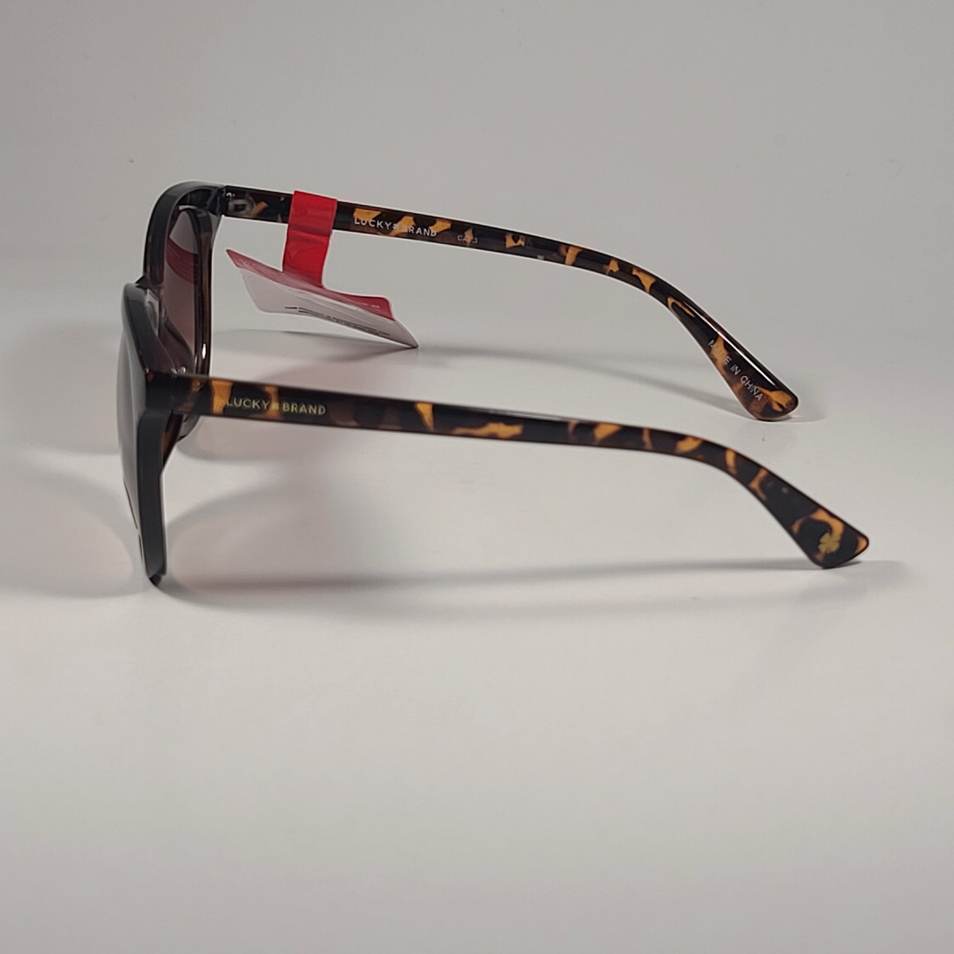 Lucky Brand Cardiff Soft Round Sunglasses Brown Tortoise Frame Brown Gradient 57mm - Sunglasses