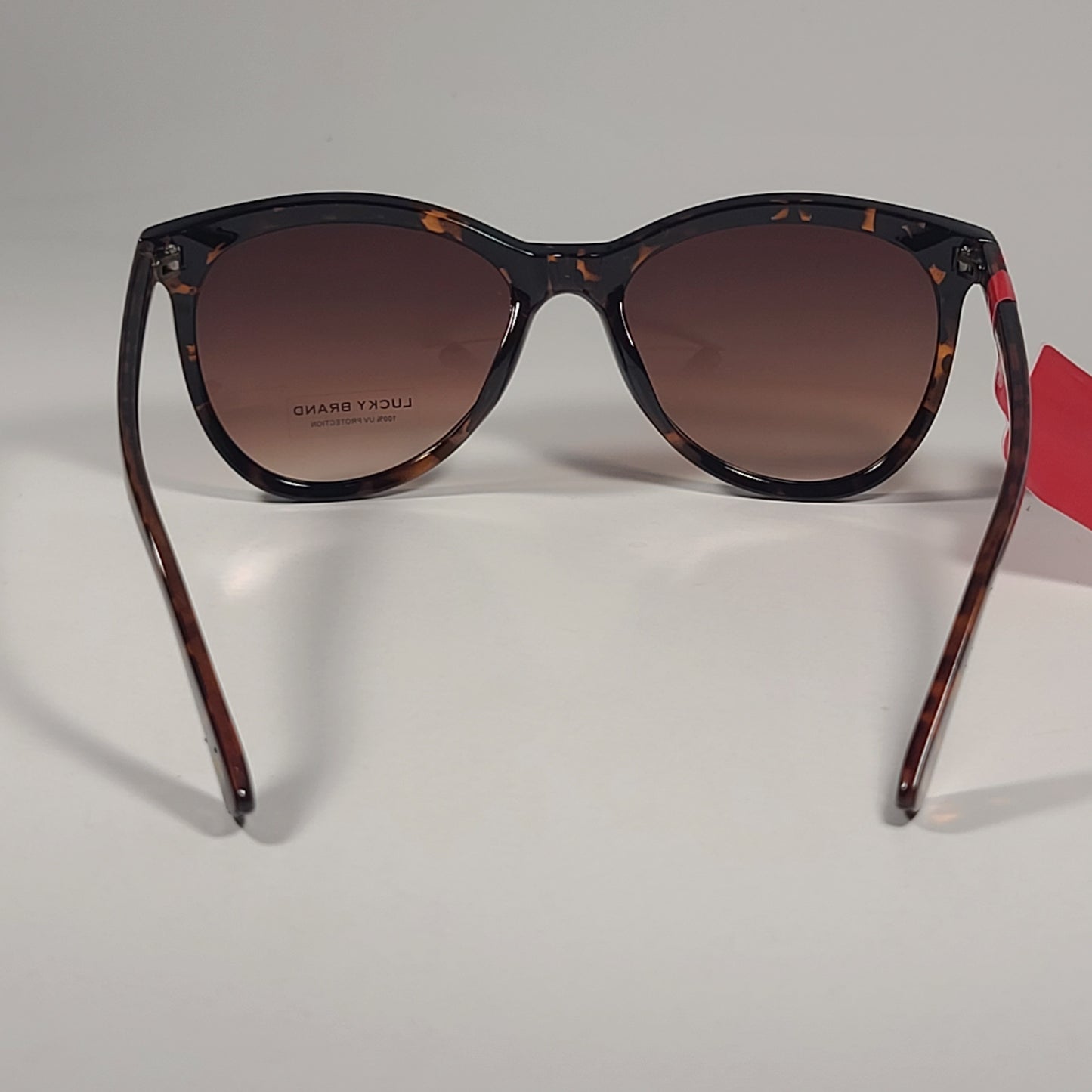 Lucky Brand Cardiff Soft Round Sunglasses Brown Tortoise Frame Brown Gradient 57mm - Sunglasses