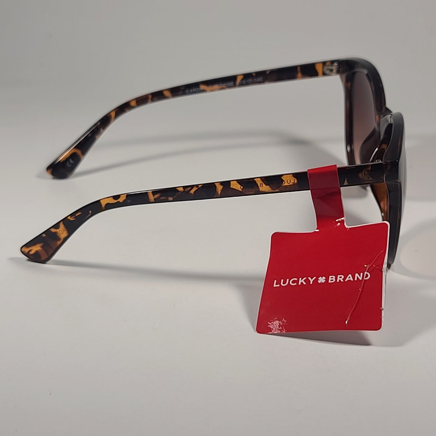 Lucky Brand Cardiff Soft Round Sunglasses Brown Tortoise Frame Brown Gradient 57mm - Sunglasses