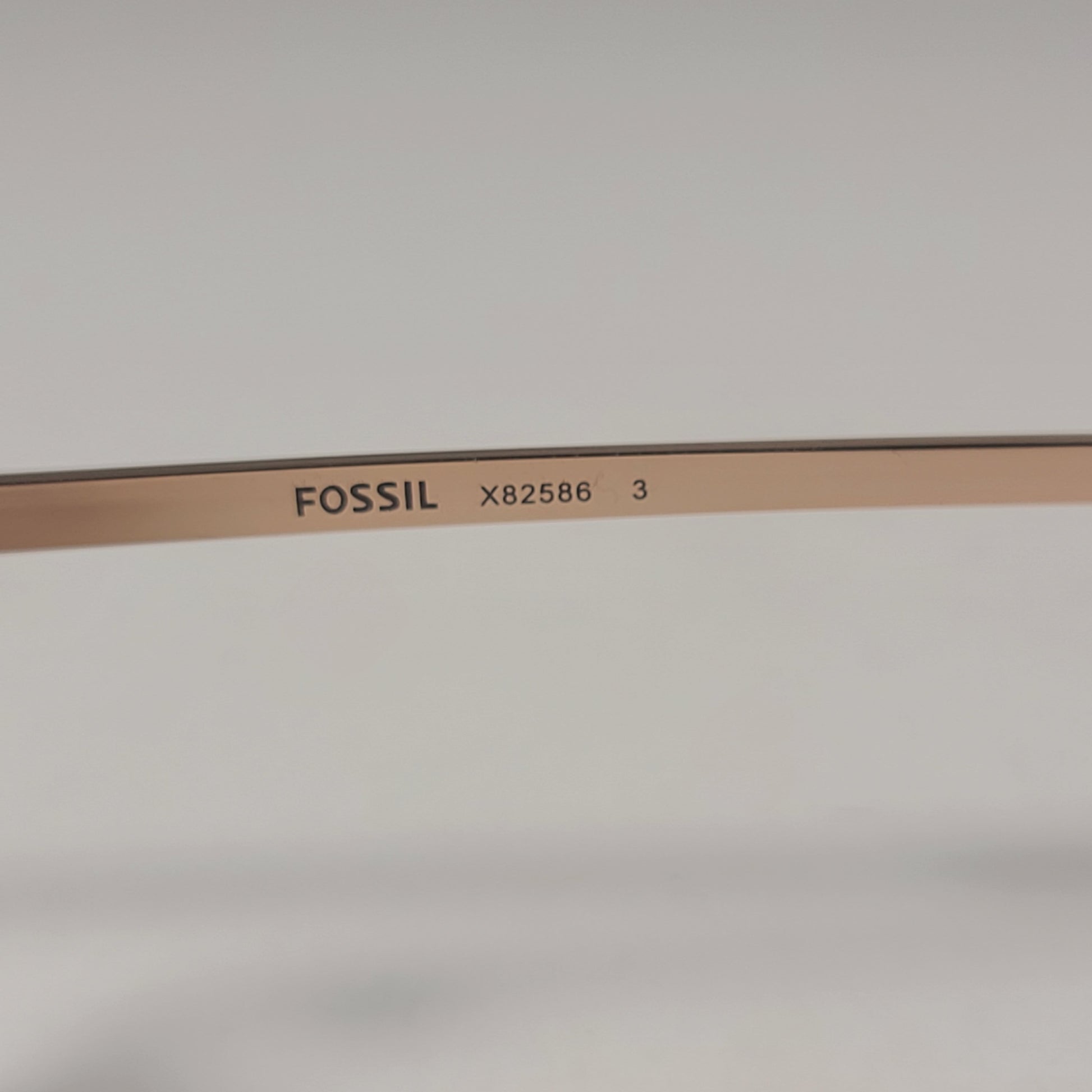 Fossil FW5 Aviator Sunglasses Semi Rim Metal Gold Tone Metal and Brown Tortoise Frame Brown Gradient Lens - Sunglasses