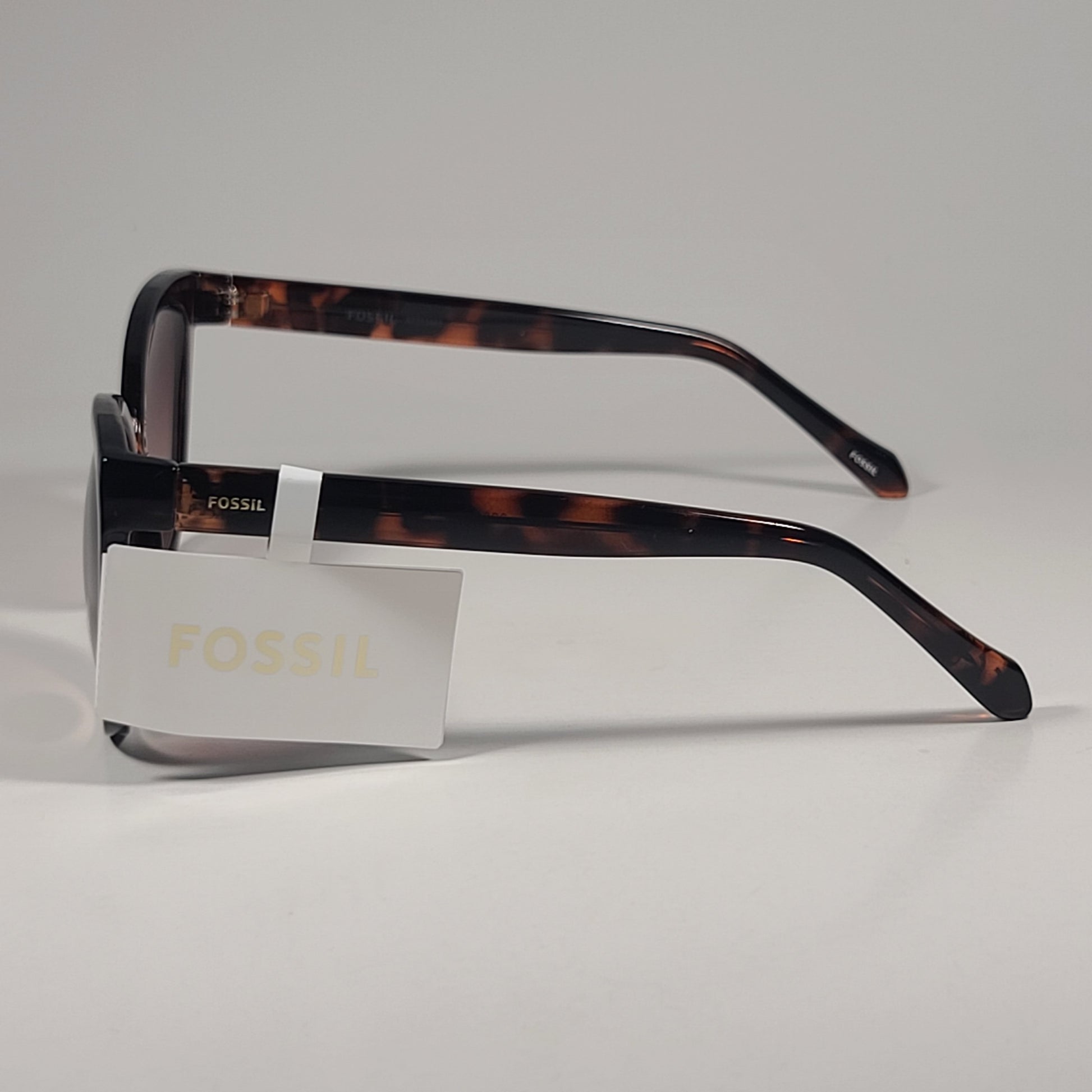 Fossil Cat Eye FW181 Sunglasses Brown Tortoise Frame Brown Gradient Lens 56mm - Sunglasses