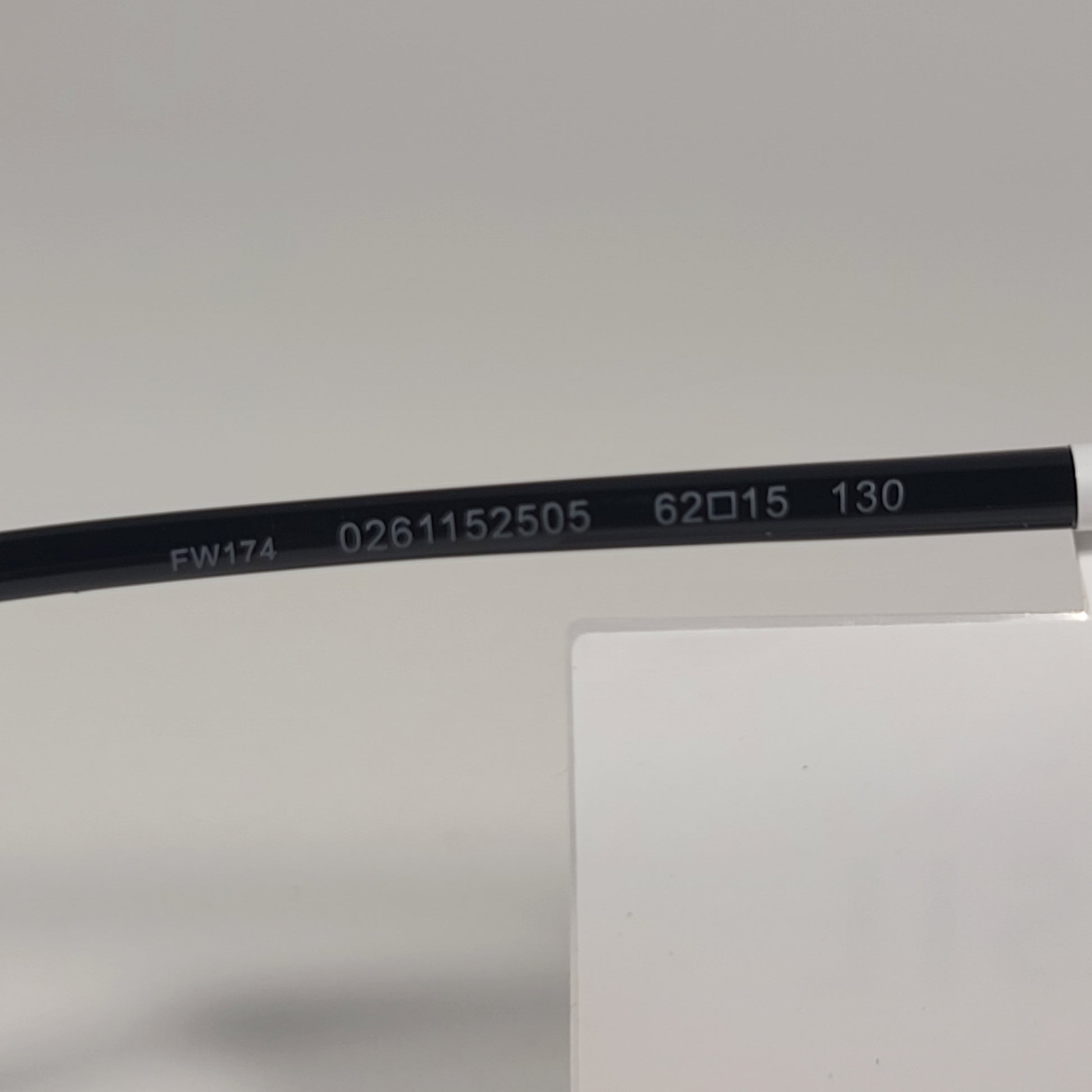 Fossil FW174 Cat Eye Sunglasses Black Gold Frame Smoke Gradient Lens 62mm - Sunglasses