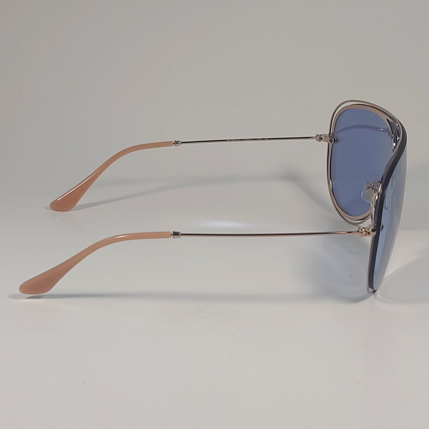 Ray-Ban RB3605N 9099/1U Shooter Shield Aviator Sunglasses Copper Frame And Lilac Lens - Sunglasses