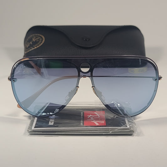 Ray-Ban RB3605N 9099/1U Shooter Shield Aviator Sunglasses Copper Frame And Lilac Lens - Sunglasses